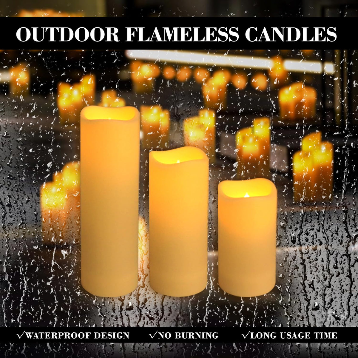 36 Pack Flameless LED Candles Remote Timer Waterproof - ECLHTLNY Official Imagery - 6