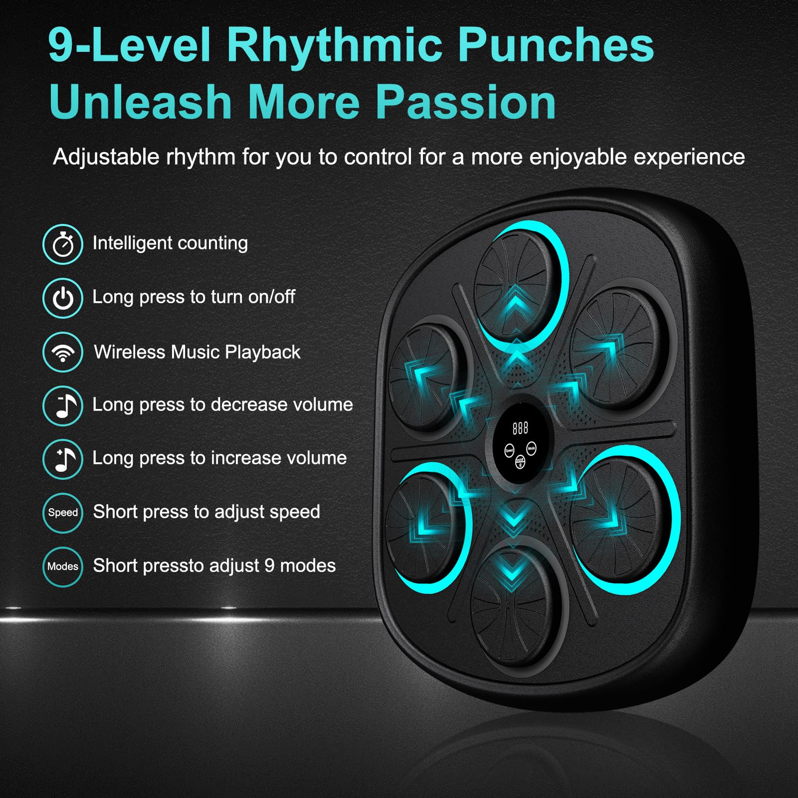 OurStarry Smart Music Boxing Machine for Adults and Kids, Wall Mounted - View 5