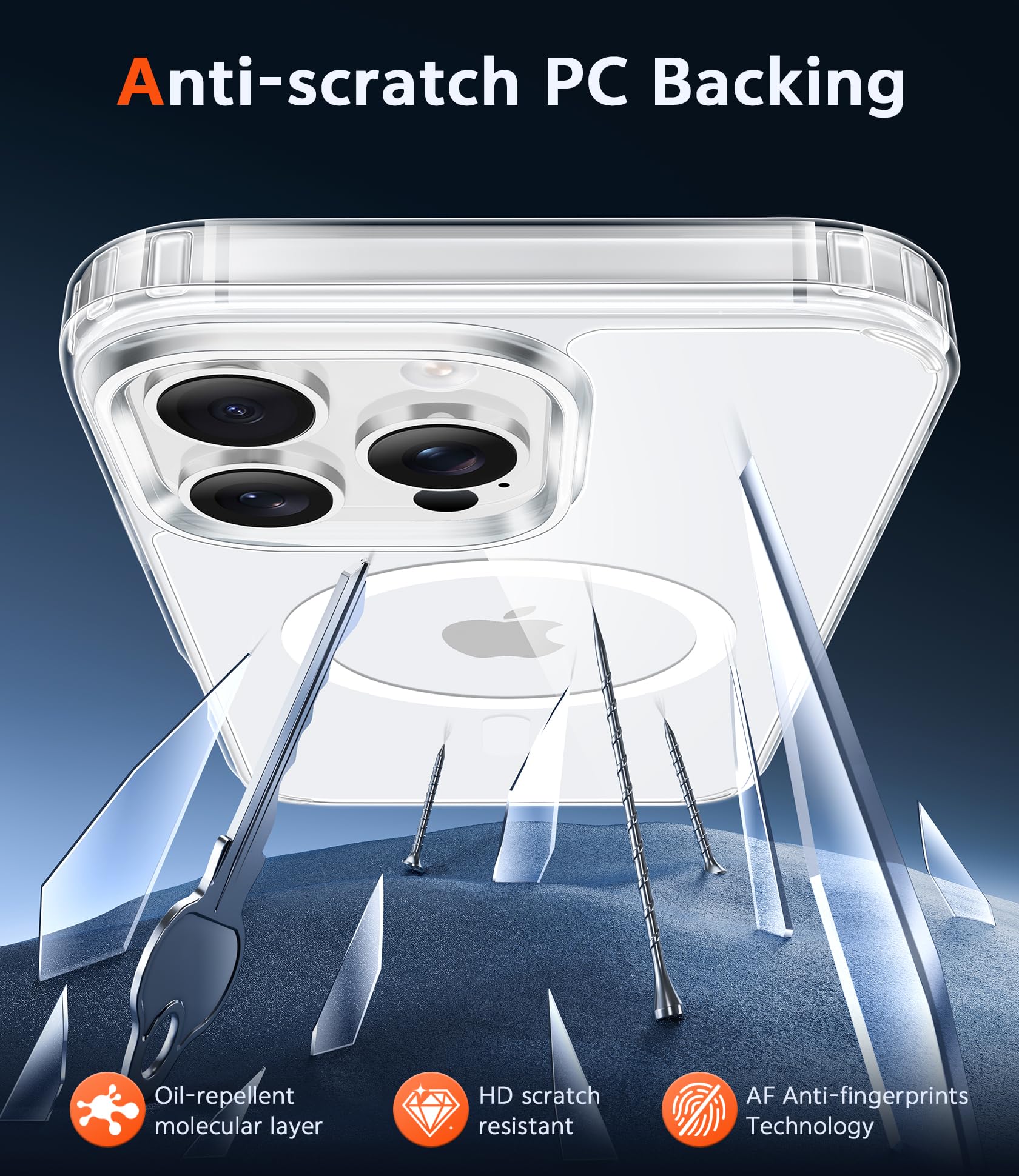 FNTCASE for iPhone 16 Pro - Max Case Compatible with Magsafe Clear - FNTCASE Official Product View 5