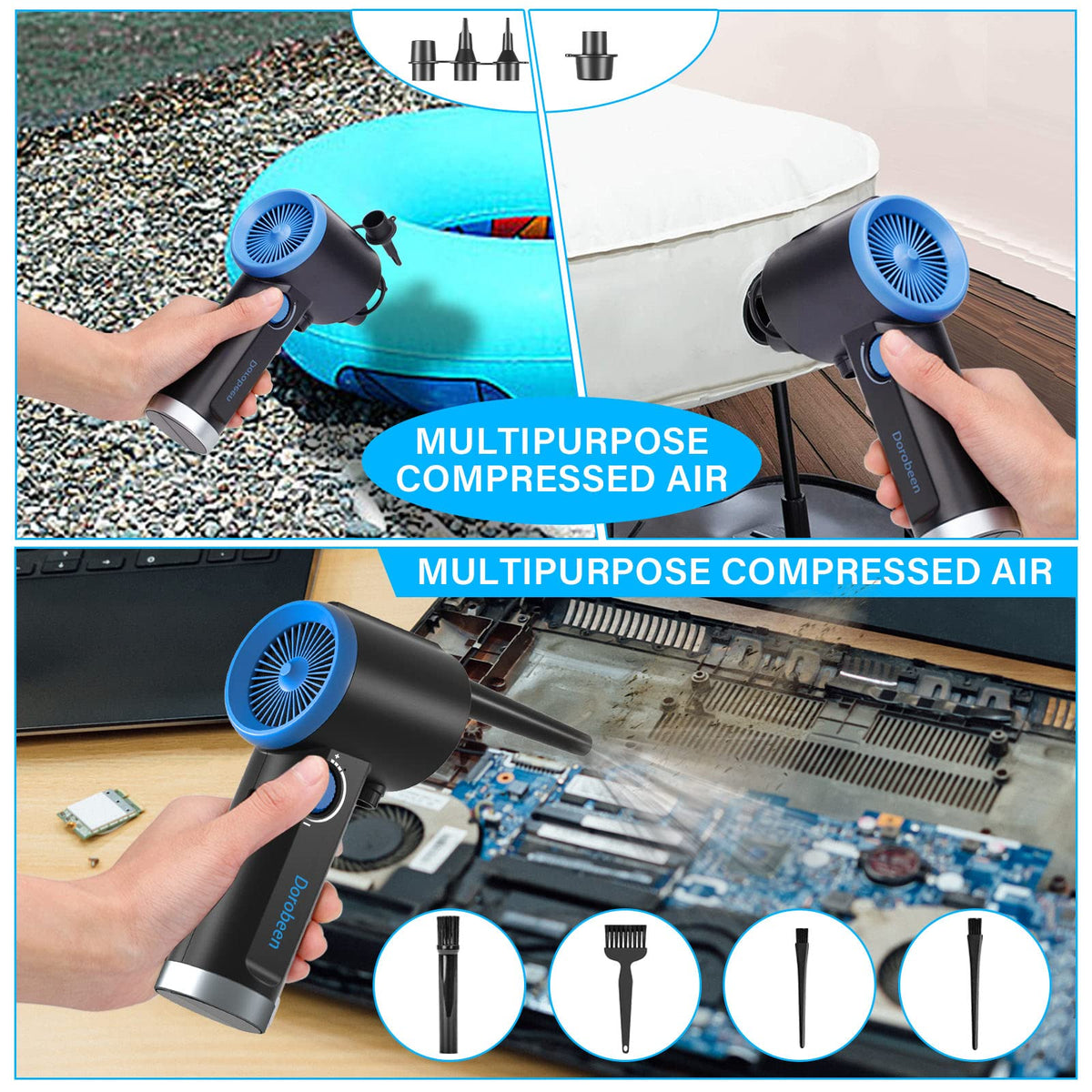 Compressed Air Duster Electric Air Duster Cordless Air - Dorobeen Official Imagery - 6