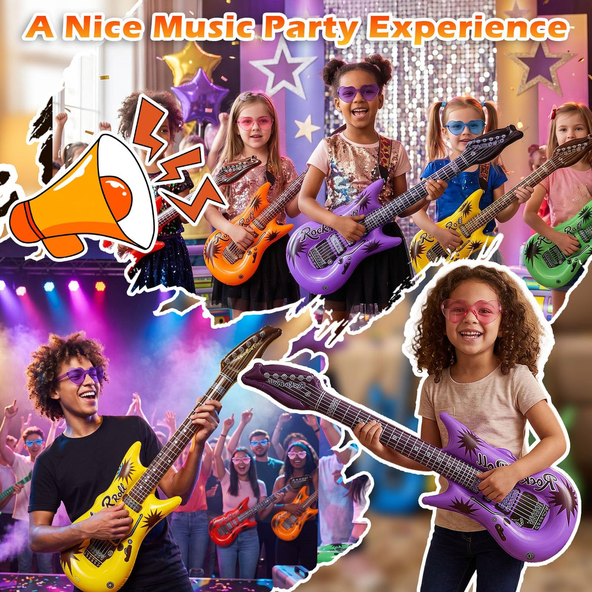 Rosvola 37 Pcs Inflatable Toy Set Include 12 Microphones - Rosvola Official Imagery - 7