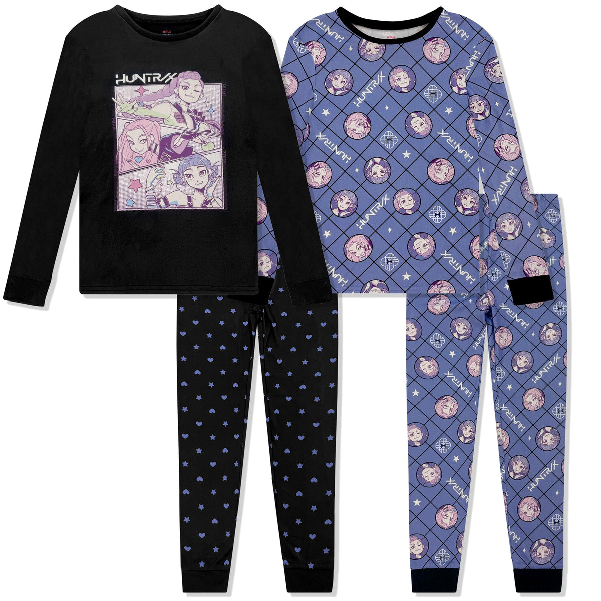 KPop Demon Hunters 4 Piece Pajama Set - Komar Kids Official Imagery - 2