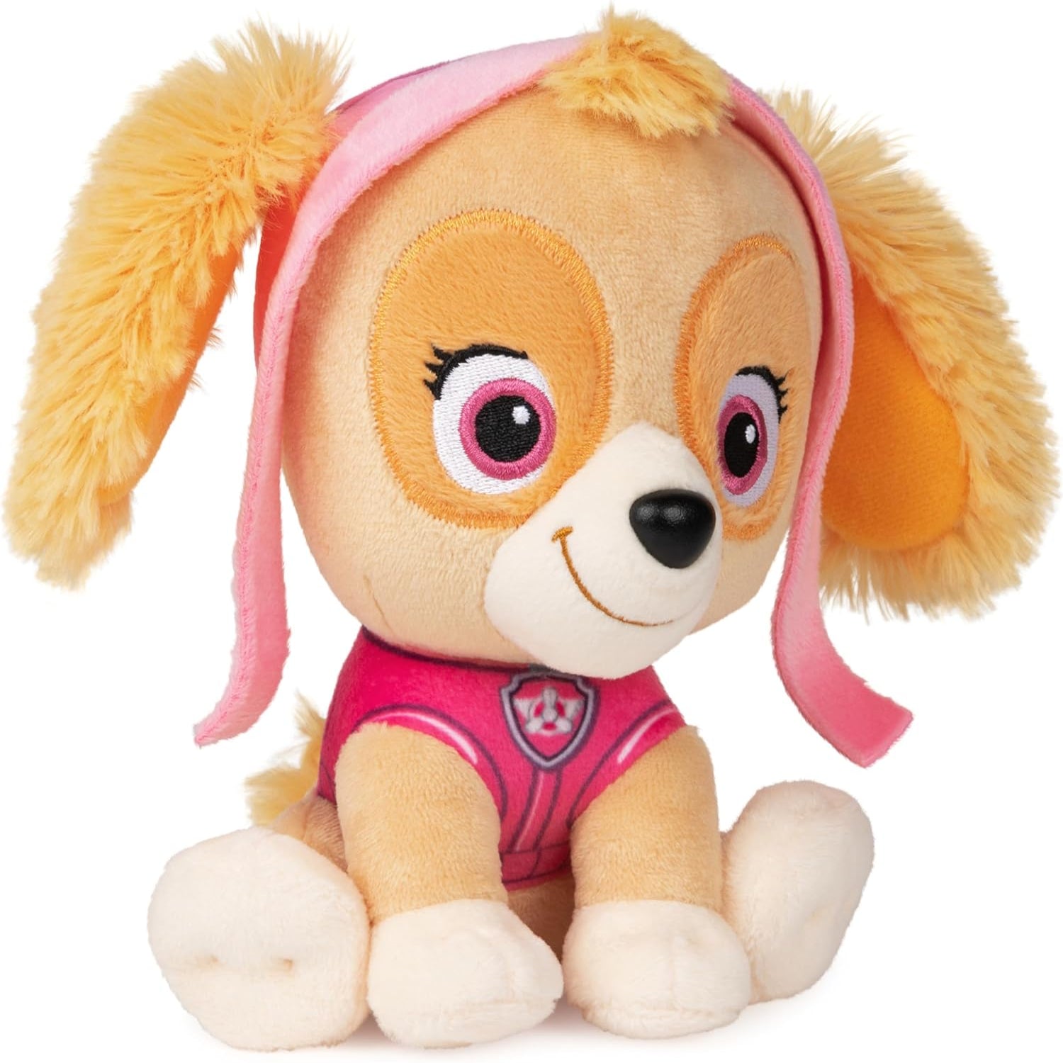 Elefair GUND PAW Patrol Skye plush toy in signature aviator pilot uniform, soft plush character from the PAW Patrol series.
