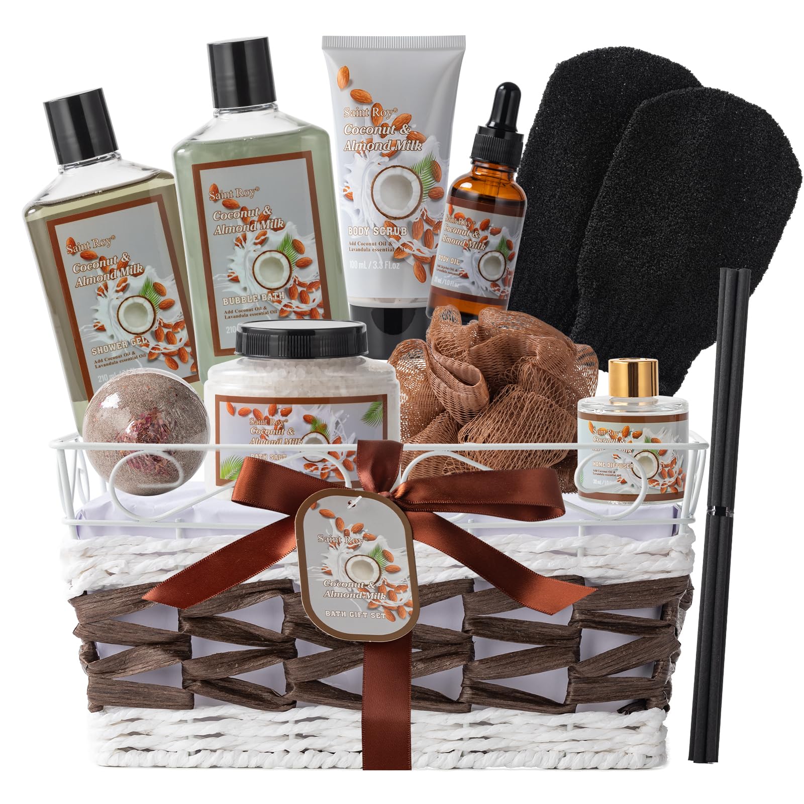 Spa Bath &amp; Body Gifts for Women, Jasmine Peony Spa Gift - Saint Roy