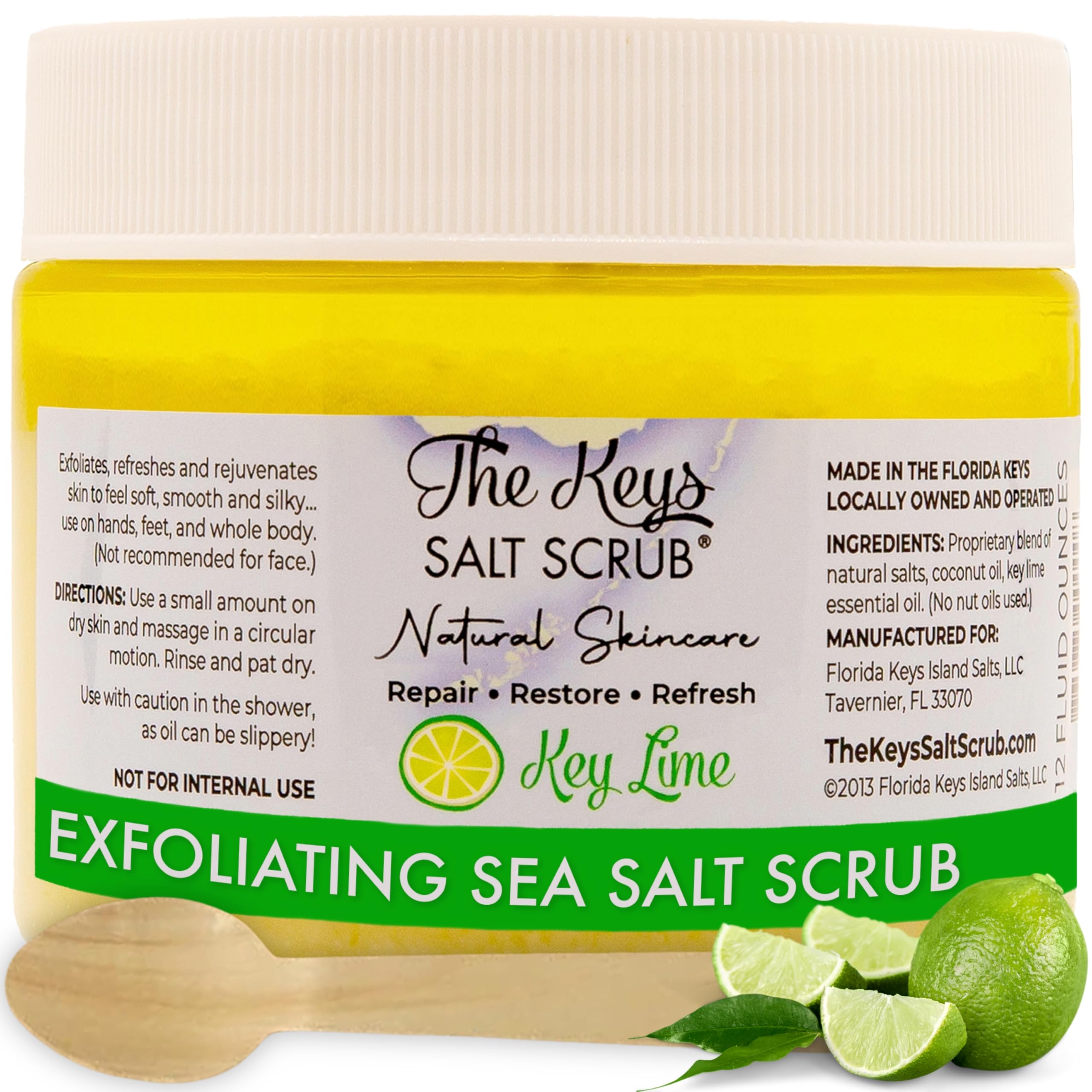 The Keys Salt Scrub - Sea Salt Scrub Exfoliating Body Scrub - The Keys Salt Scrub Official Product View 2