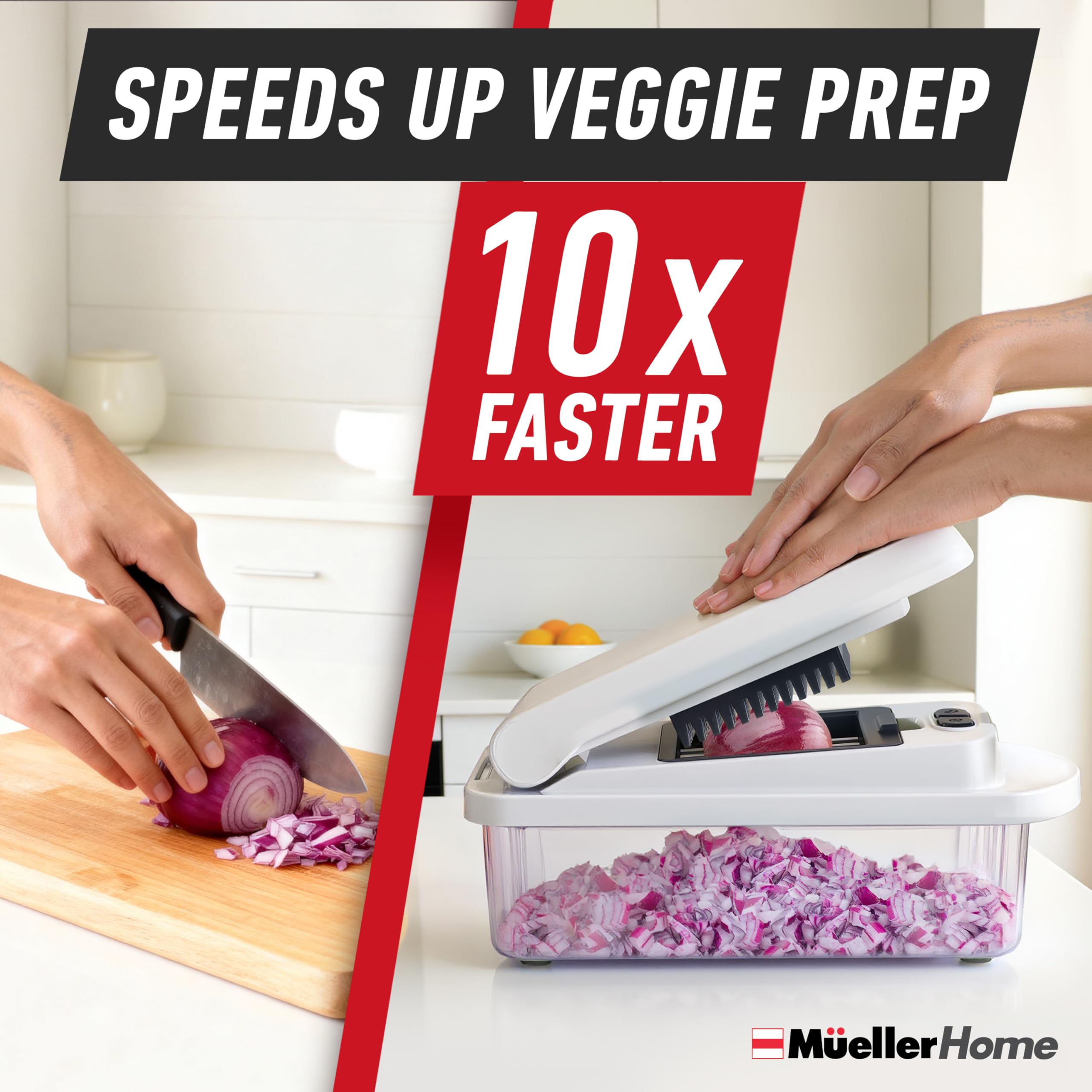 Mueller The Real Original Pro Vegetable Chopper & Mandoline Slice by Mueller - Angle View 4