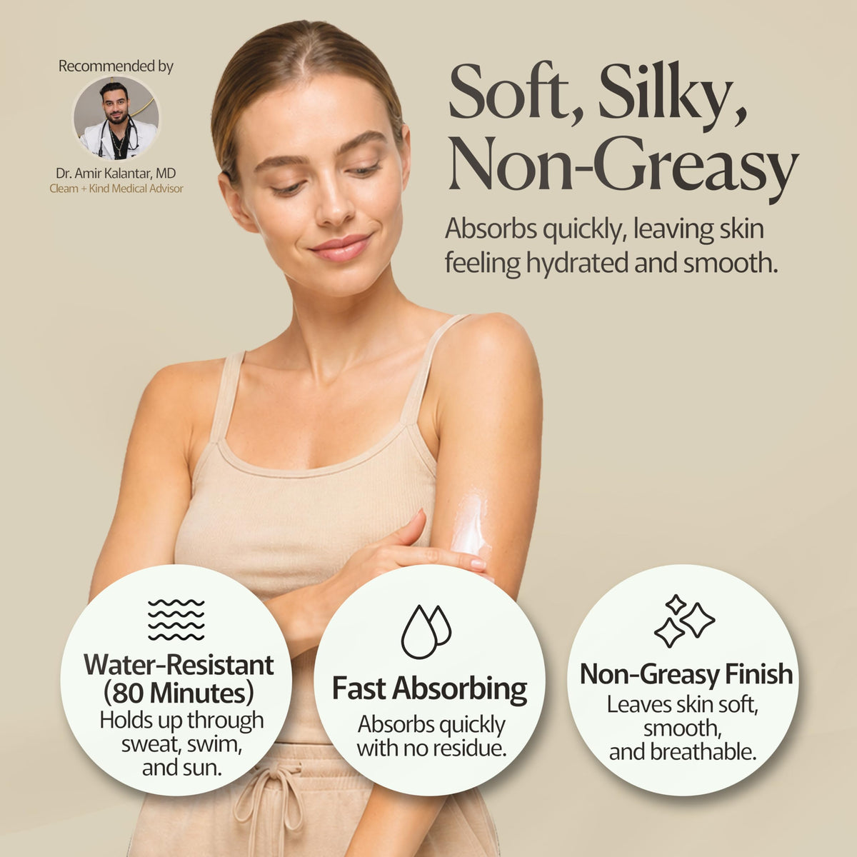 Organic Beef Tallow Sunscreen SPF 50 Zinc Oxide Unscented - Clean + Kind Official Imagery - 6