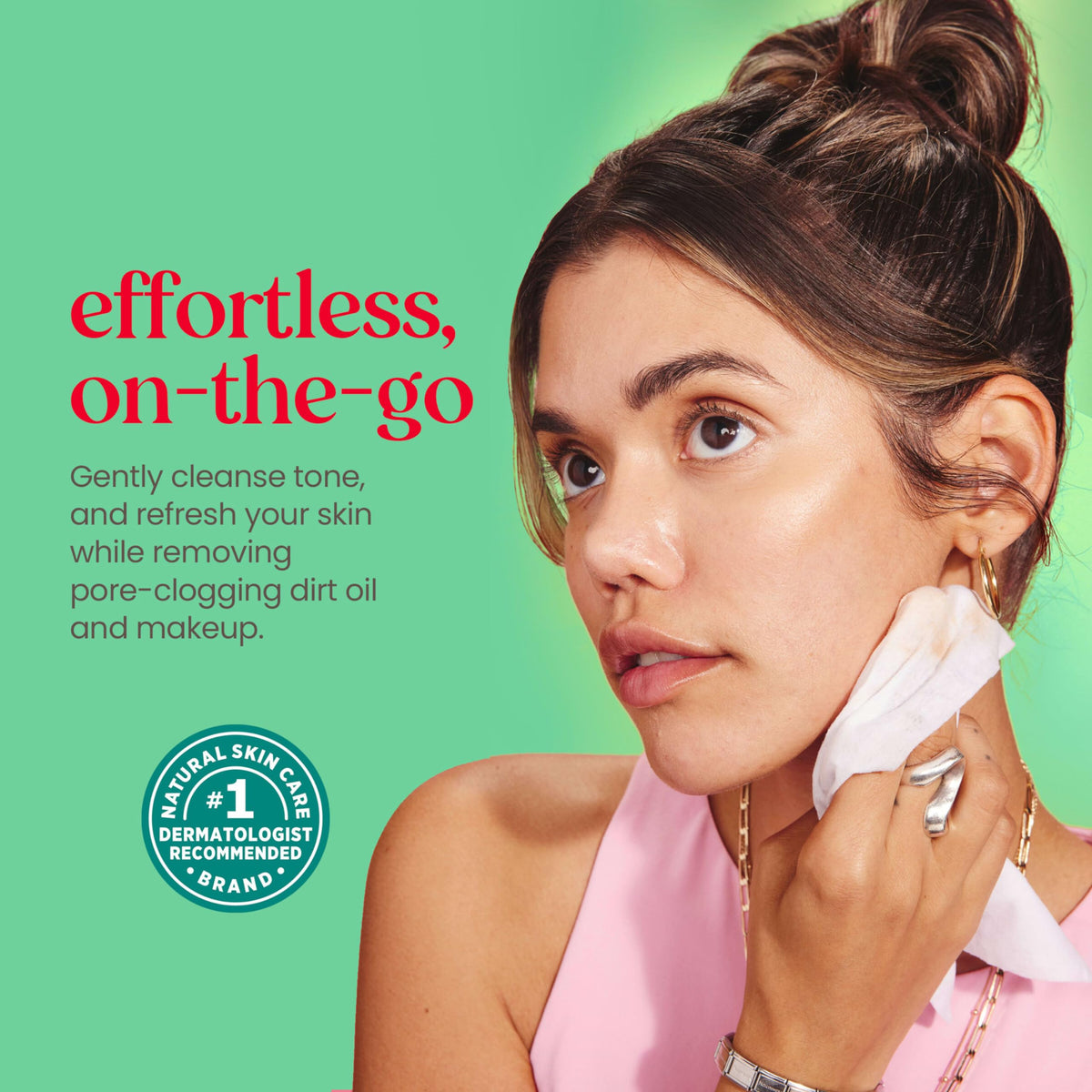 Burt s Bees Cucumber and Mint Face Wipes Refreshing Makeup - Burt's Bees Official Imagery - 4