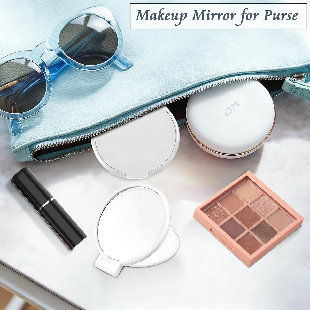 50 PCS Compact Mirror Bulk Mini Portable Folding Mirror - WYIPOLZI Official Imagery - 3