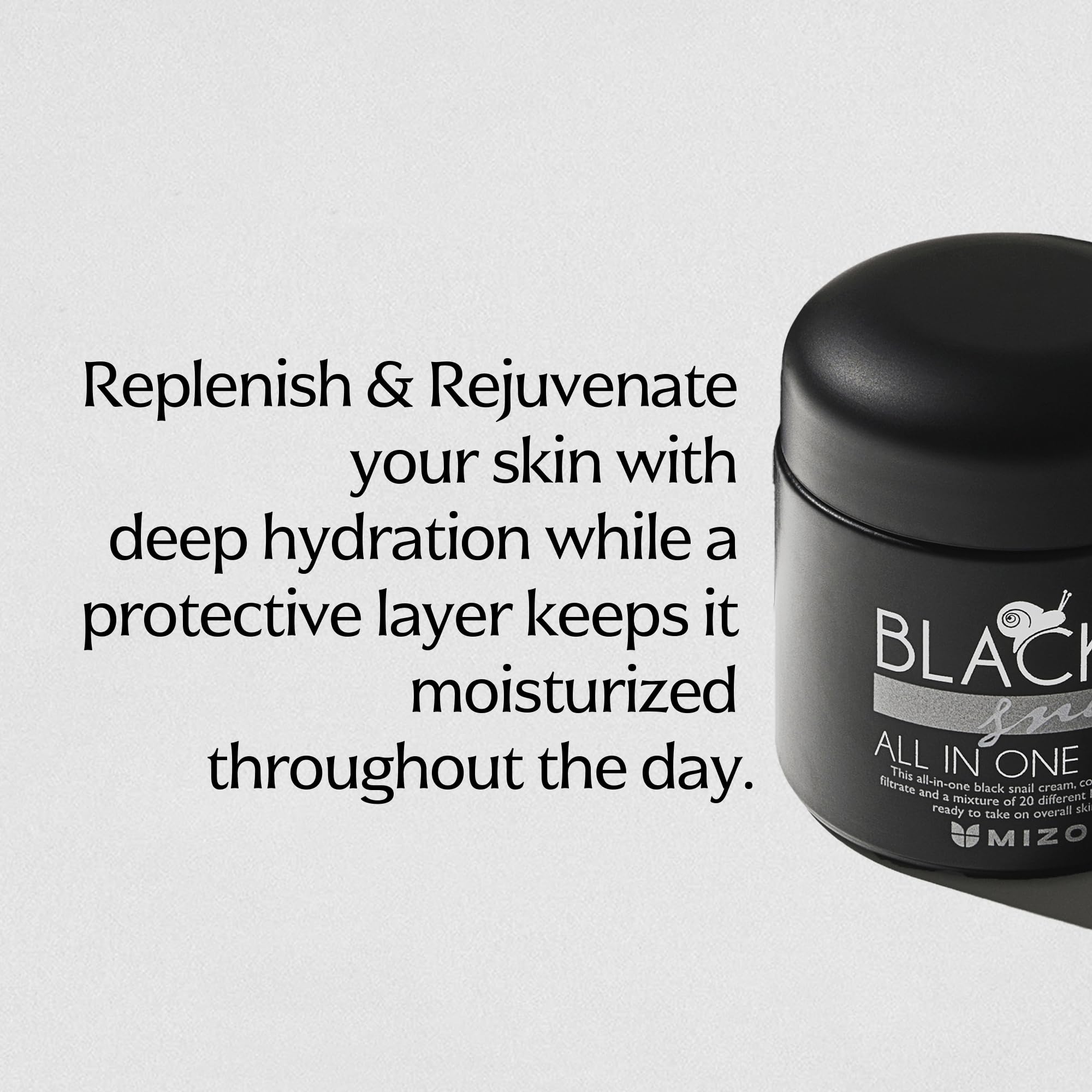MIZON Black Snail All in One Cream 2 54 fl oz - MIZON Official Imagery - 4
