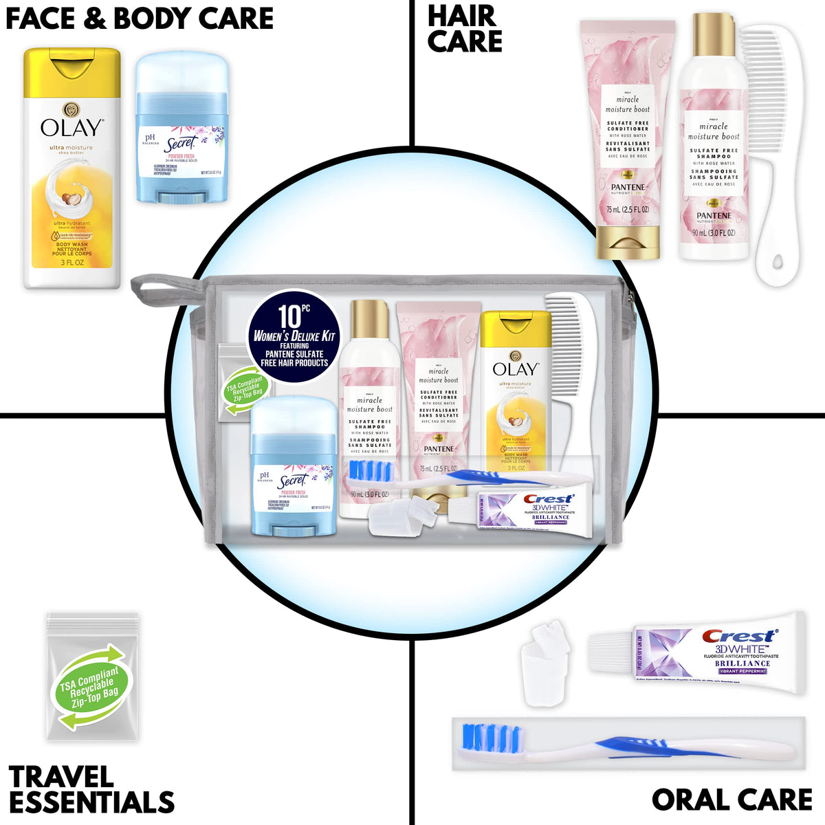 Convenience Kits International Women s Deluxe Kit 10 PC Kit - Convenience Kits International Official Imagery - 3