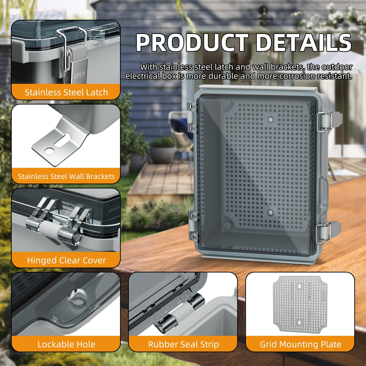 Joinfworld Outdoor Waterproof WiFi Enclosure 8 7x6 7x4 3 - Joinfworld Official Imagery - 4