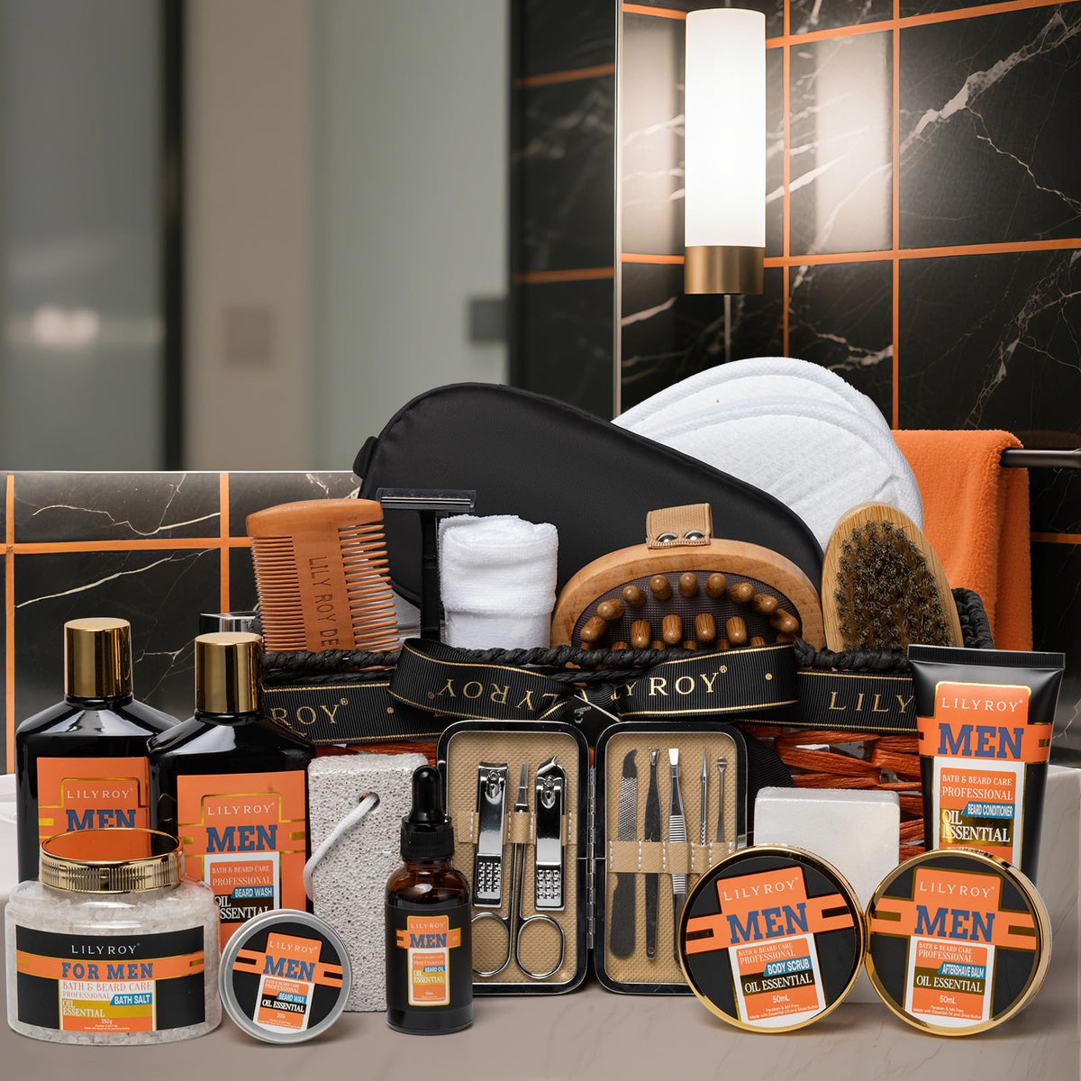 26Pcs Fathers Day Spa Gifts Birthday Gift for Dad Spa Gift - LILY ROY Official Imagery - 6