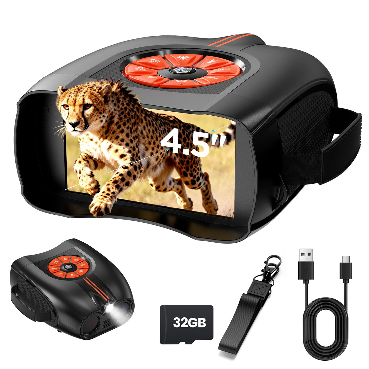 4K Night Vision Goggles for Adults 4 5 IPS Screen Binoculars - BMDSAE Official Imagery - 1