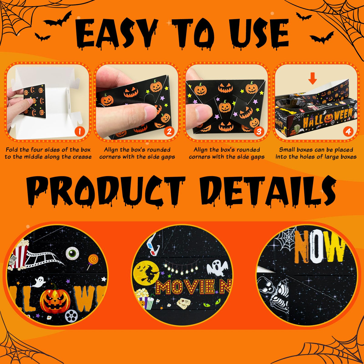 48 Pcs Halloween Party Supplies - Pecopcock Official Imagery - 5