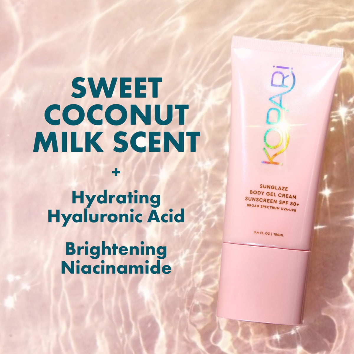 Kopari Sunglaze Body Gel Cream Sunscreen SPF 50 - Kopari Official Imagery - 6
