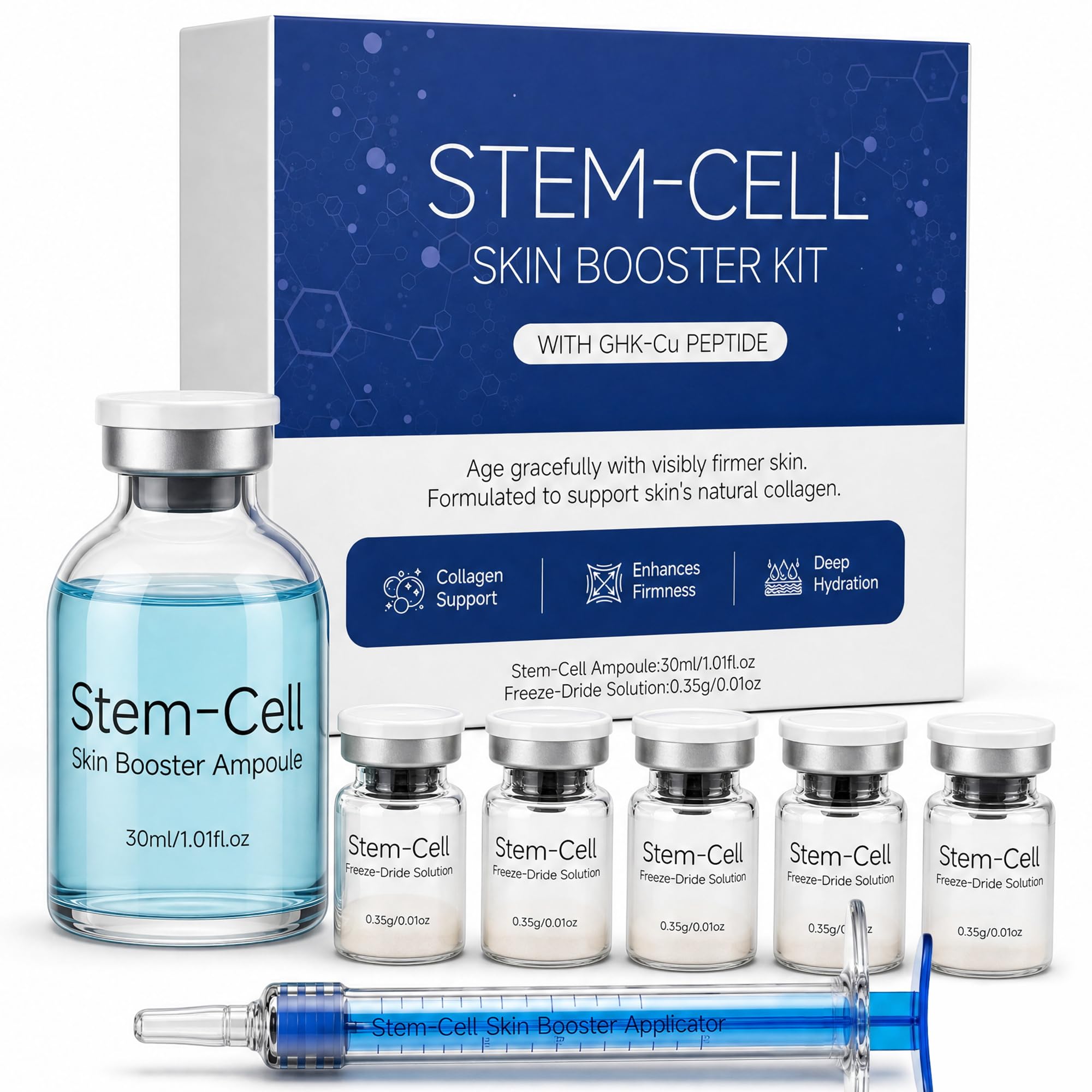 Stem Cell Serum for Face with GHK Cu Peptide Anti Aging - Fymiox Official Imagery - 2