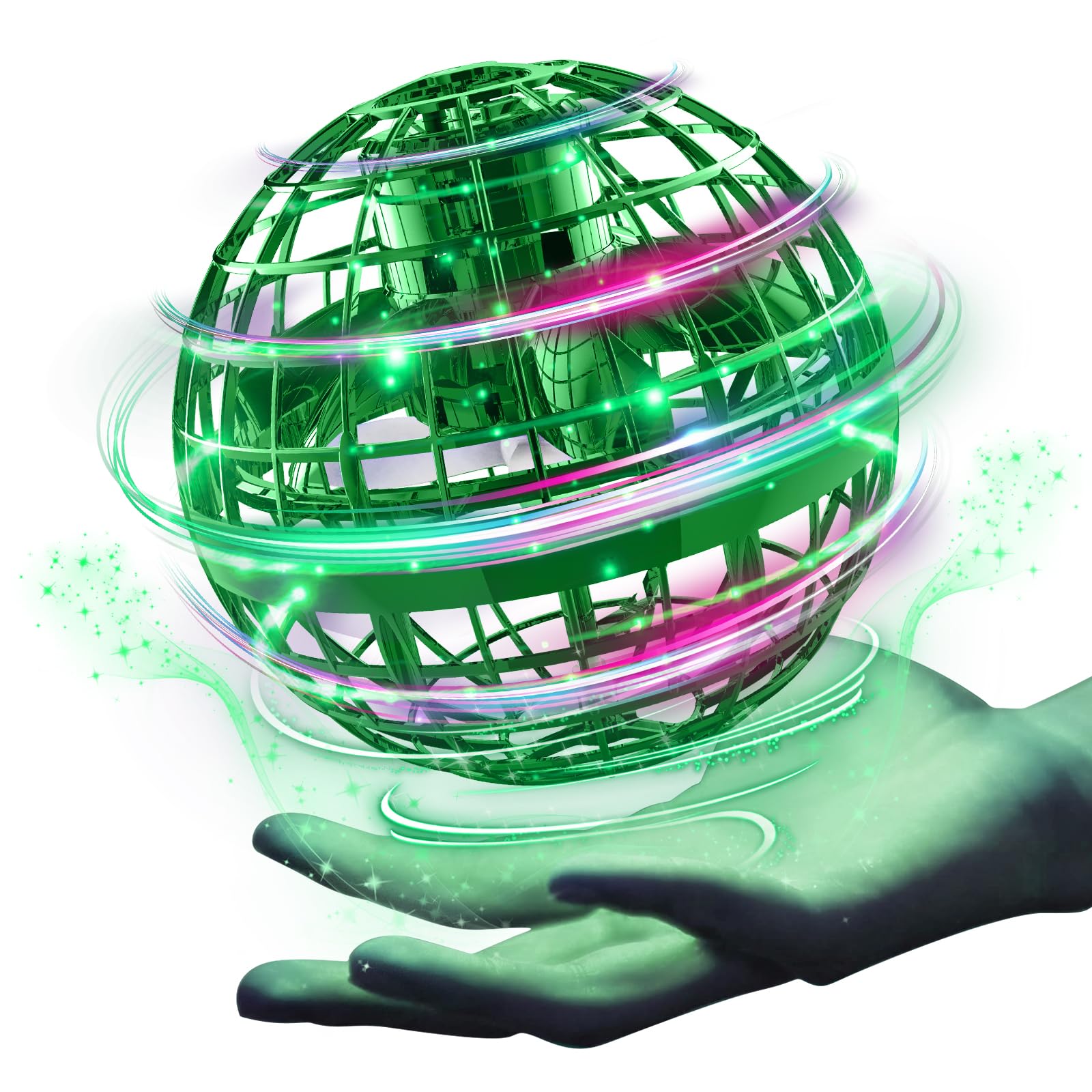 Ciniffo 2026 Upgraded Flying Orb Ball Toy with Dazzling Lights, M by Ciniffo - Angle View 9