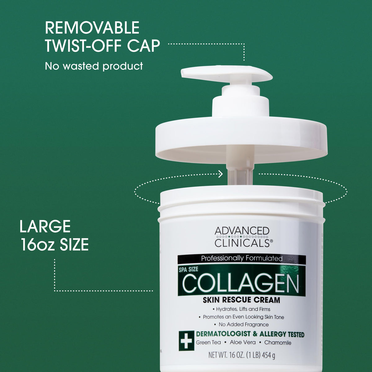 Advanced Clinicals Collagen Body Oil Unscented Collagen - Advanced Clinicals Official Product Imagery - 4