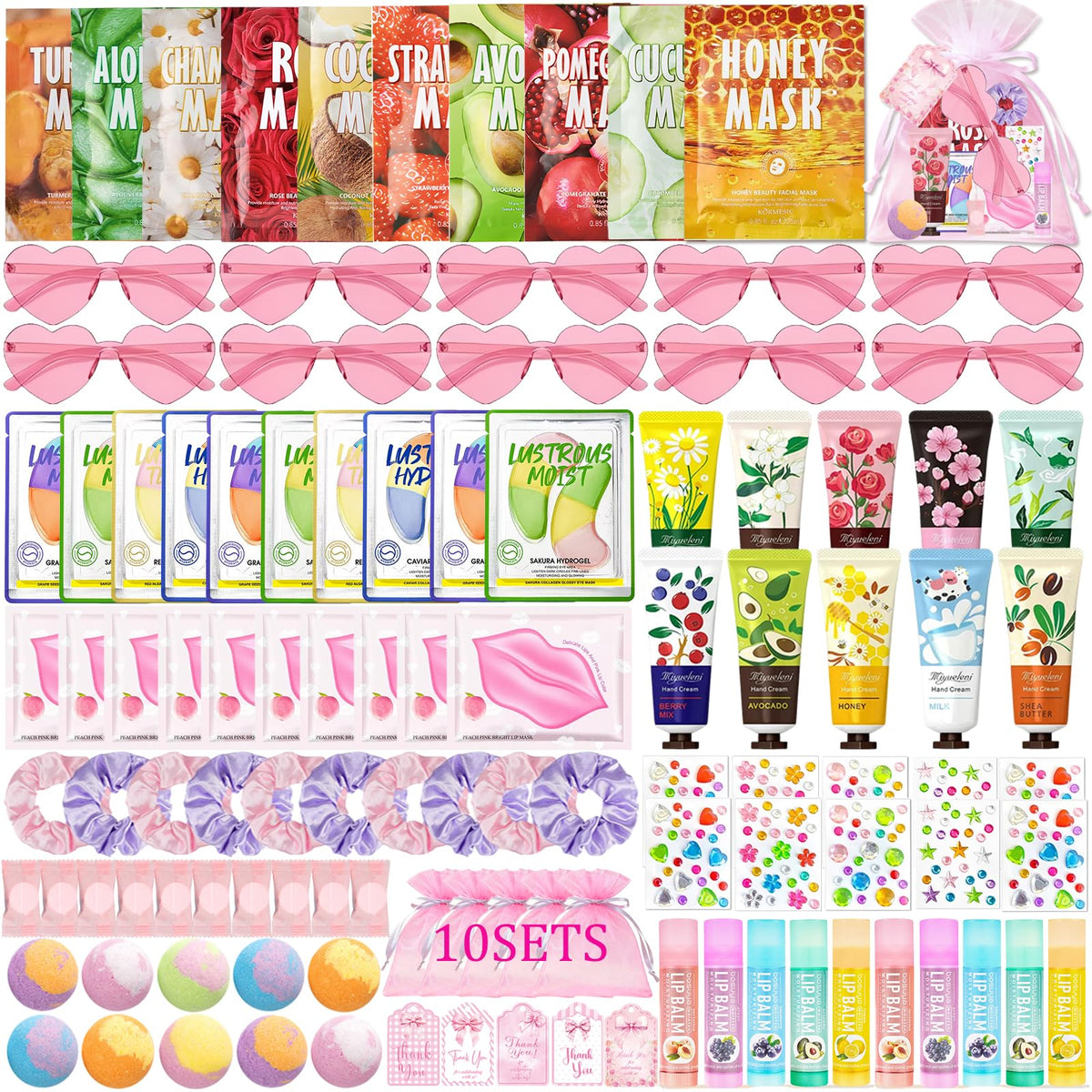 120 Pcs Spa Party Supplies for Girls Spa Sleepover Birthday - UUNZ Official Imagery - 1