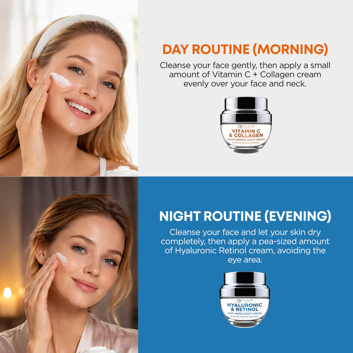 Clear Beauty Face Moisturizer Cream Value Set Dermatologist - Clear Beauty Official Imagery - 7