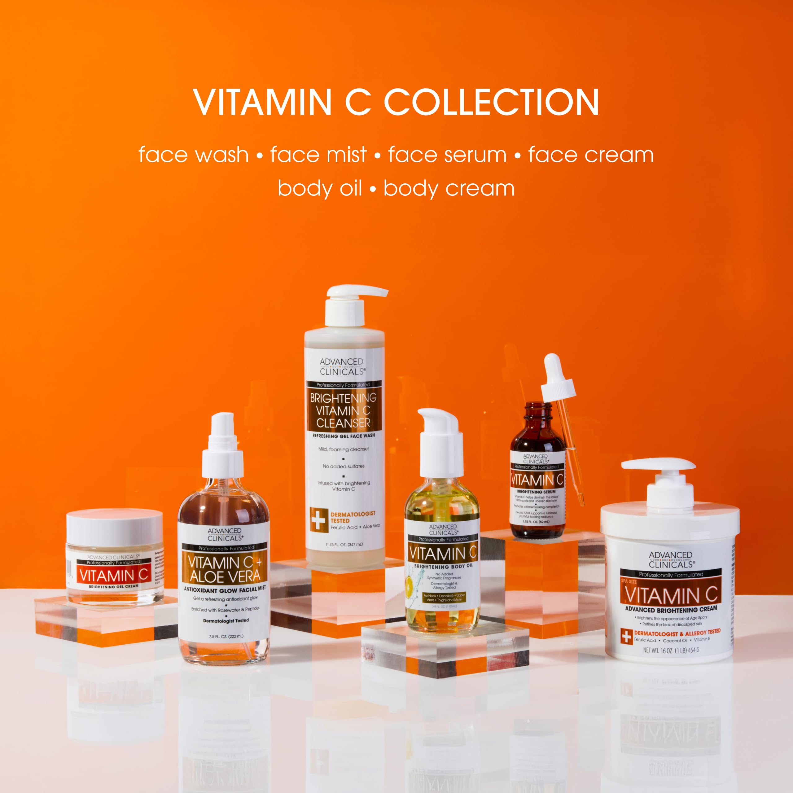 Advanced Clinicals Vitamin C Cream Visibly Brightening Body Lotion | Vitamin C Moisturizer Skin Care Body Cream For Women & Men Helps Visibly Improve Look Of Dark Spots & Uneven Skin Tone, 16 Ounce - Advanced Clinicals Official Product View 9