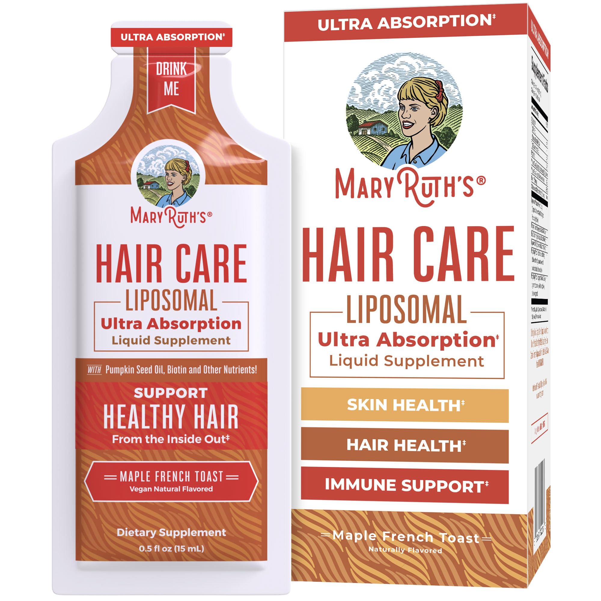 MARYRUTH S Hair Care Liposomal Ultra Absorption Gluten Free - MARYRUTH'S Official Imagery - 2