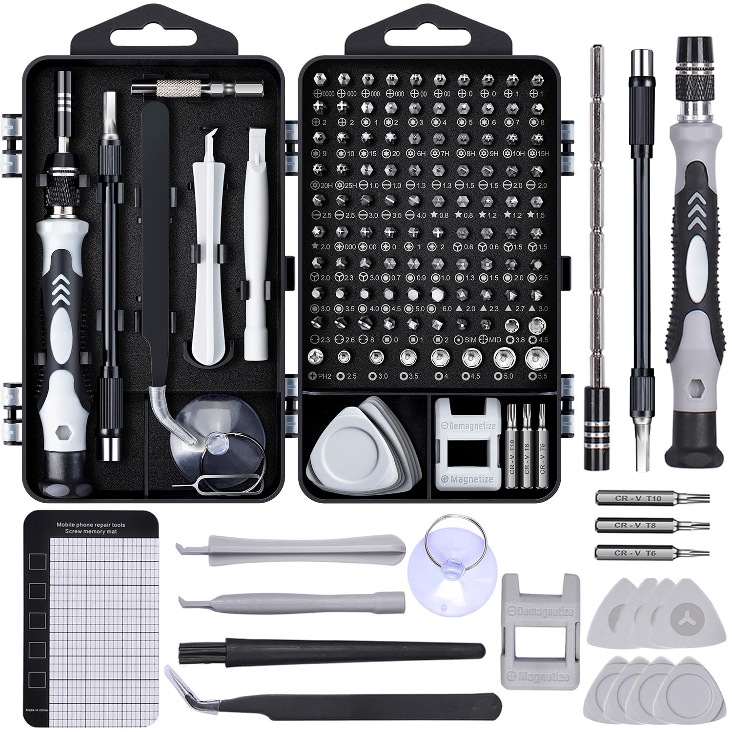 SHOWPIN Precision Computer Screwdriver Kit: 122PCS Laptop Screwdriver Sets