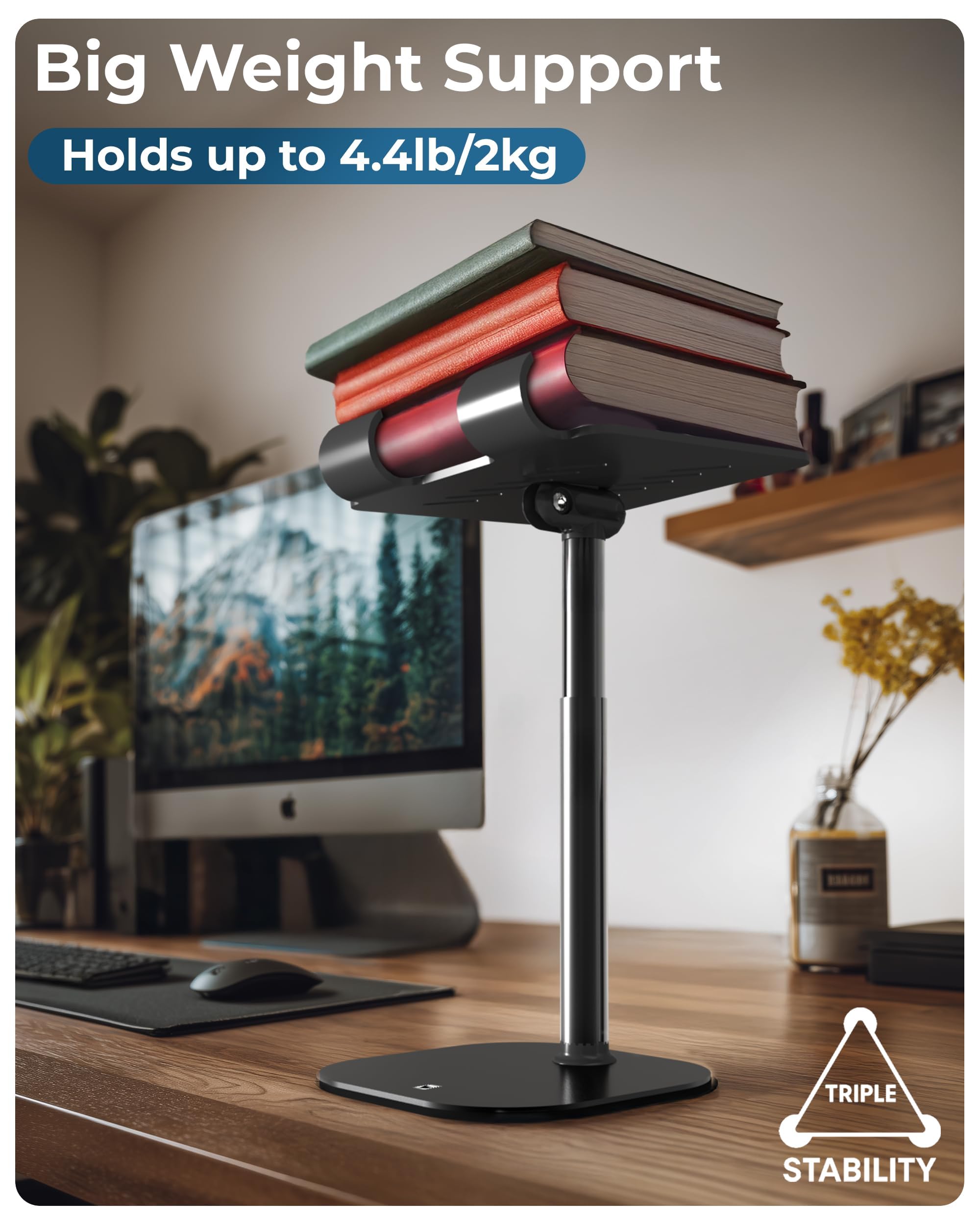 COOPER TabHolder Tablet Holder, iPad Stand for Desk, Portable Mon by COOPER - Angle View 7