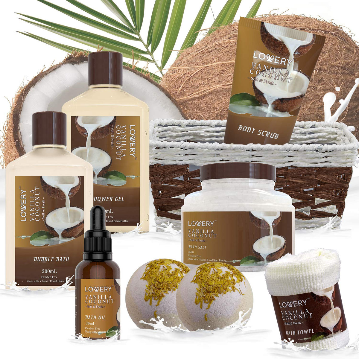 Gifts For Women Gift Basket for Women 9 Piece Set of Vanilla - LOVERY Official Imagery - 6