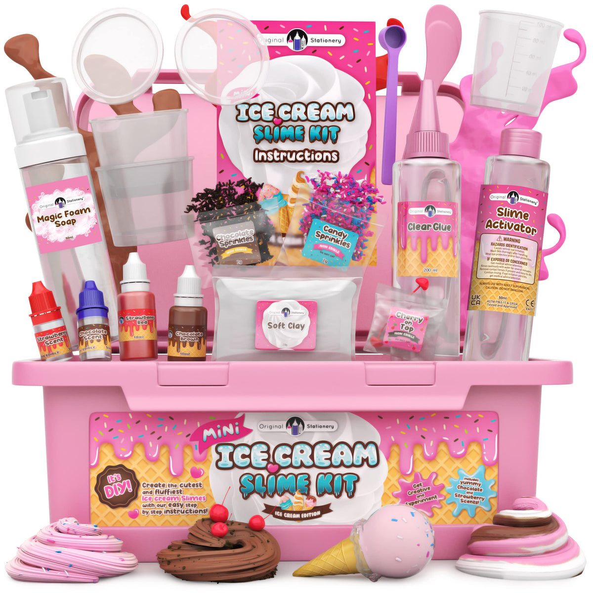 Original Stationery Ice Cream Slime Kit for Girls Toys DIY - Original Stationery Official Imagery - 7