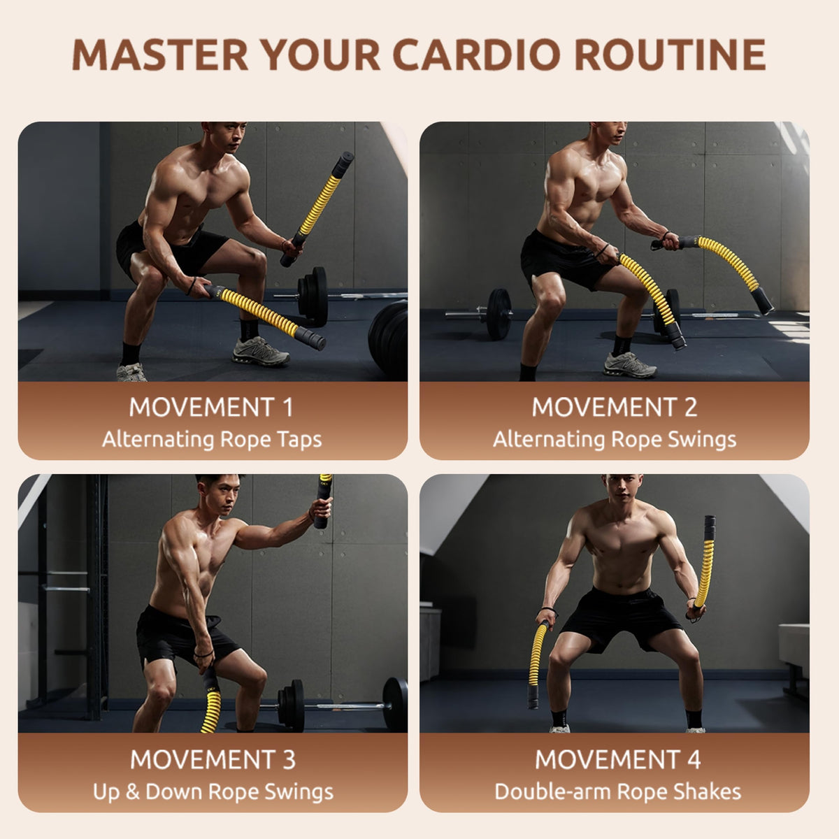 IPO 2026 Upgrade Weighted Ropeless Battle Ropes Heavy Duty - IPO Official Imagery - 7