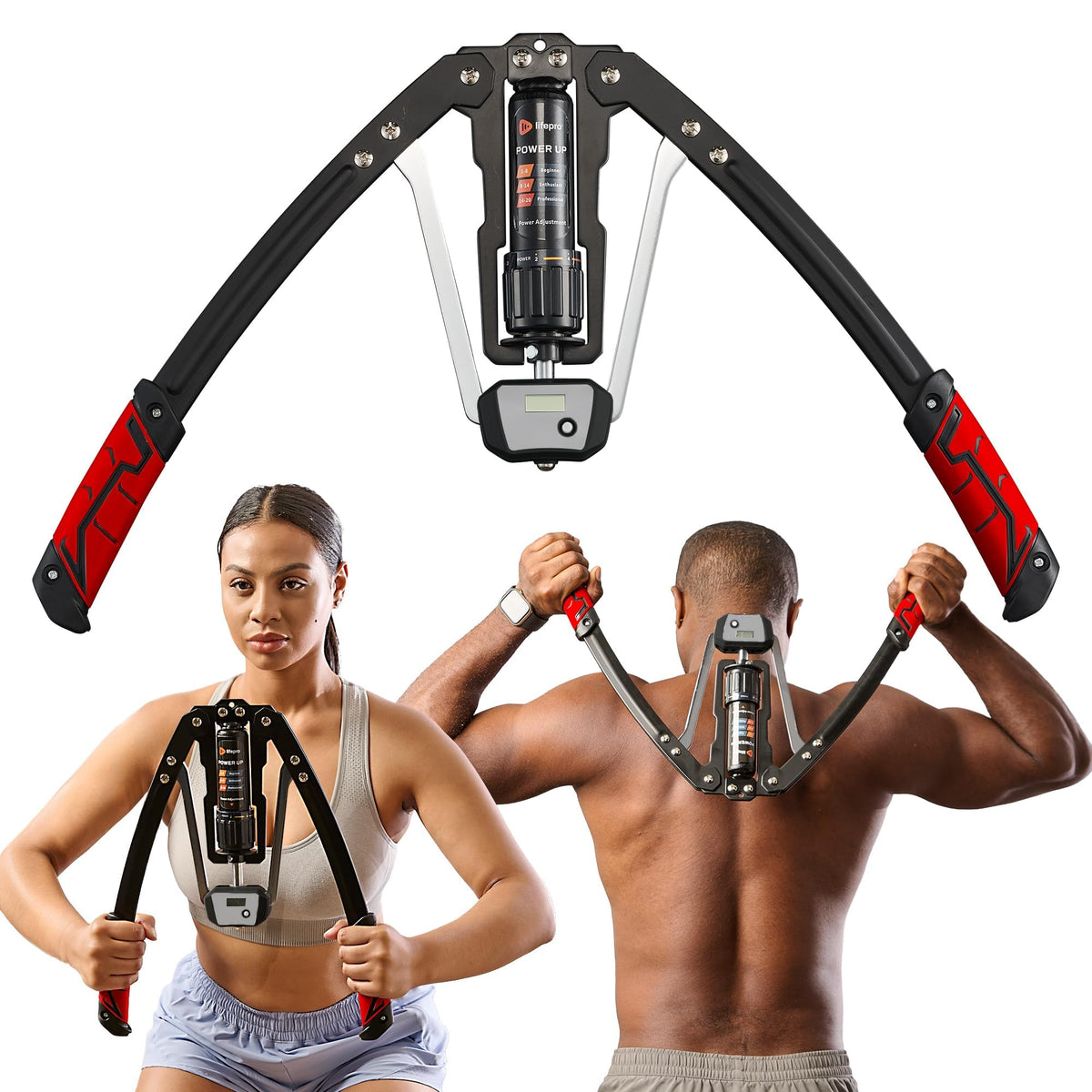 Lifepro ShredForce Twister Arm Trainer Chest Workout - Premium Selection Official Imagery - 8