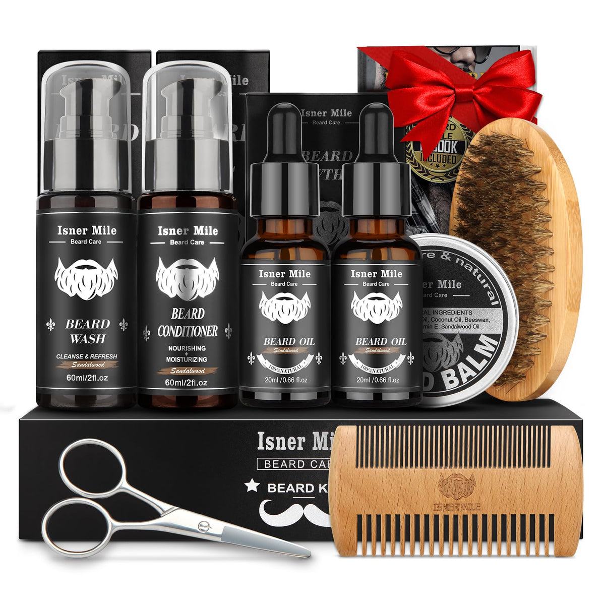 Beard Care Grooming Kit for Men Sandalwood Natural Beard - Comfy Mate Official Imagery - 2
