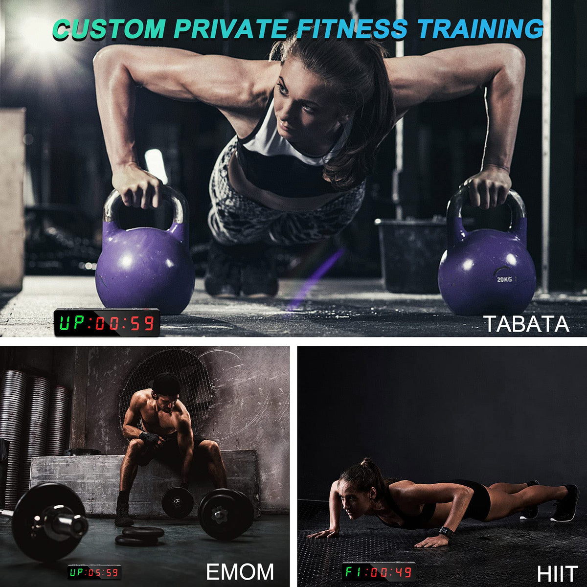 Gym Timer Portable Interval Timer with Rechargeable Battery - Jhering Official Imagery - 8