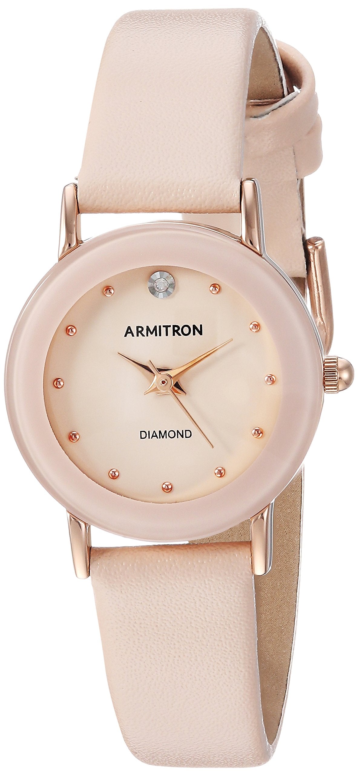 Armitron Women s 75 2447 Diamond Accented Leather Strap - Armitron Official Imagery - 8