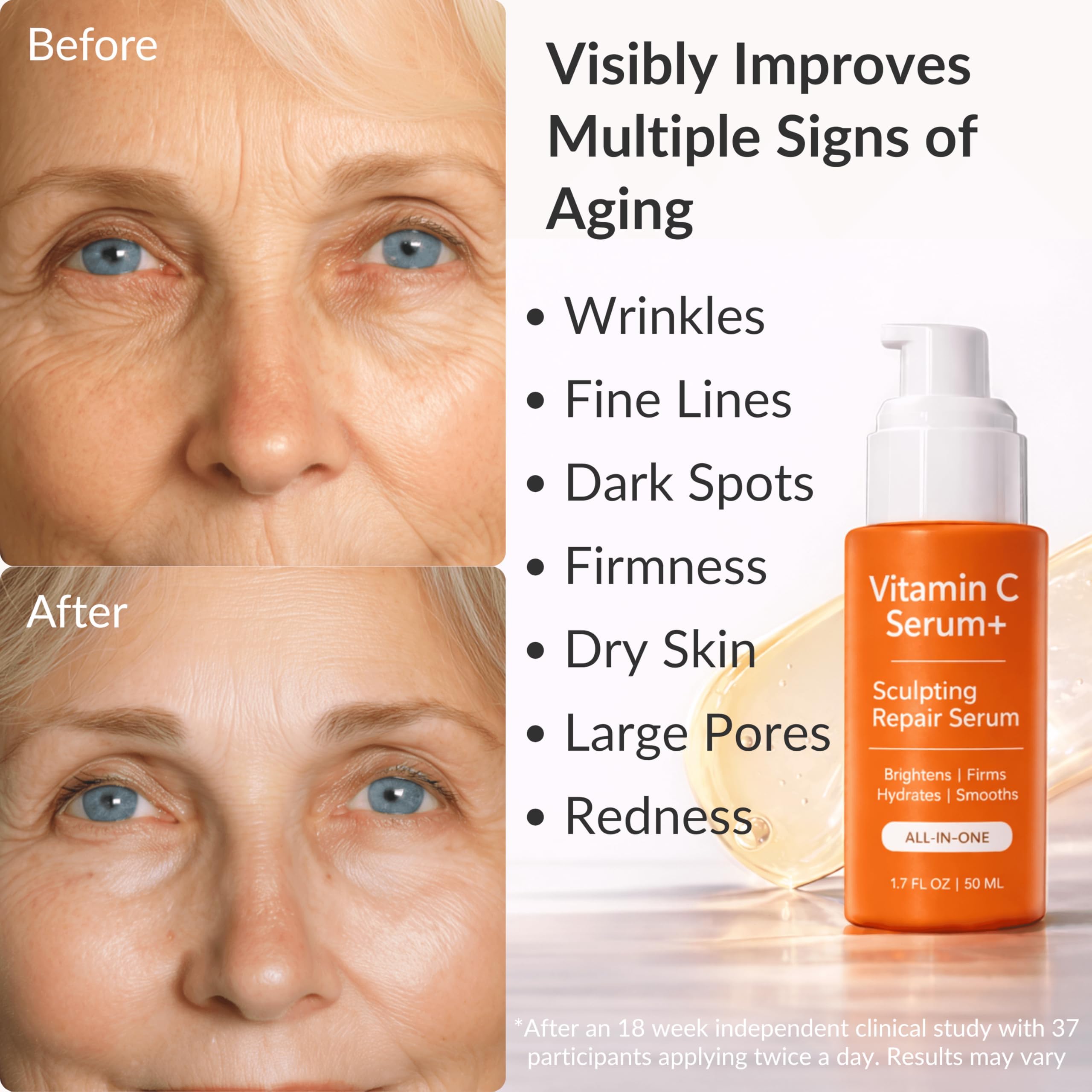 LeVaye' LeVaye Vitamin C Serum, Anti - Aging Face Serum – 15% Vitamin C & Fer - LeVaye' Official Product View 4