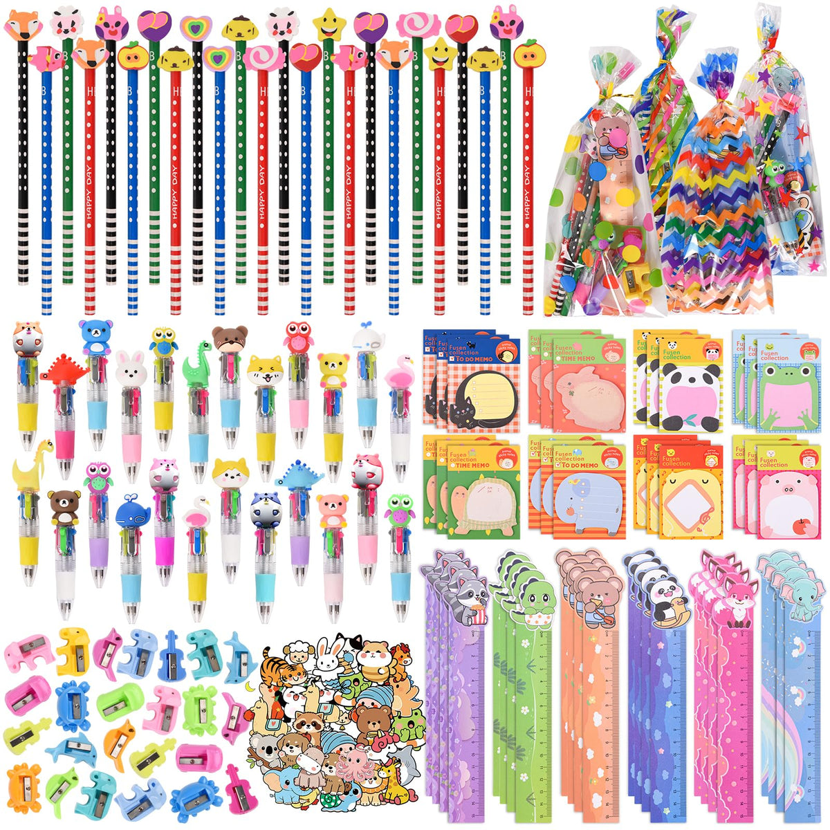 Ulema 24 Pack Cute Cartoon Animal Stationery Set Birthday - Ulema Official Imagery - 1
