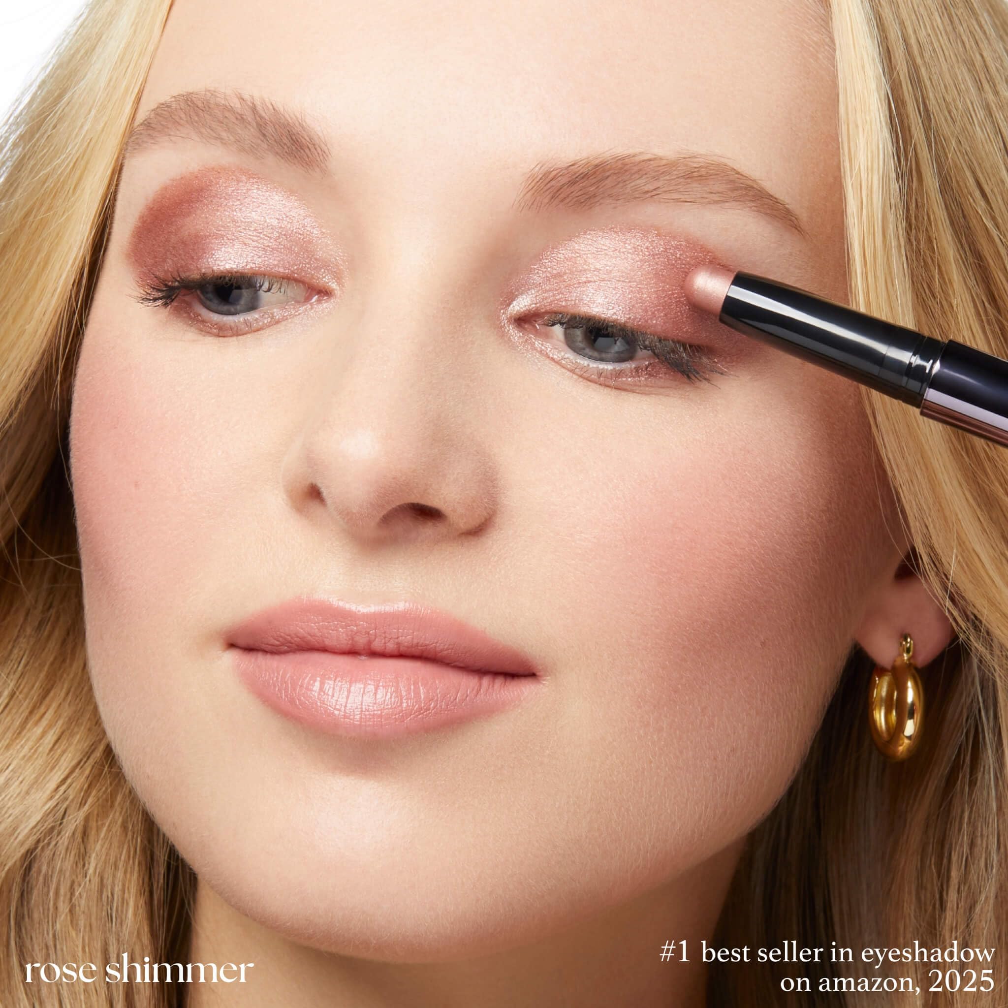 Julep Eyeshadow 101 Crème-to-Powder Eyeshadow Stick, Rose Shimmer - View 6