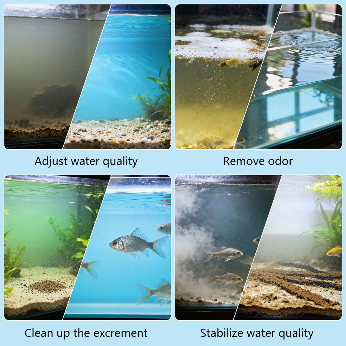 3 in 1 Low Maintenance Aquarium Filter Bio Media Volcanic - BERGFBV Official Imagery - 5