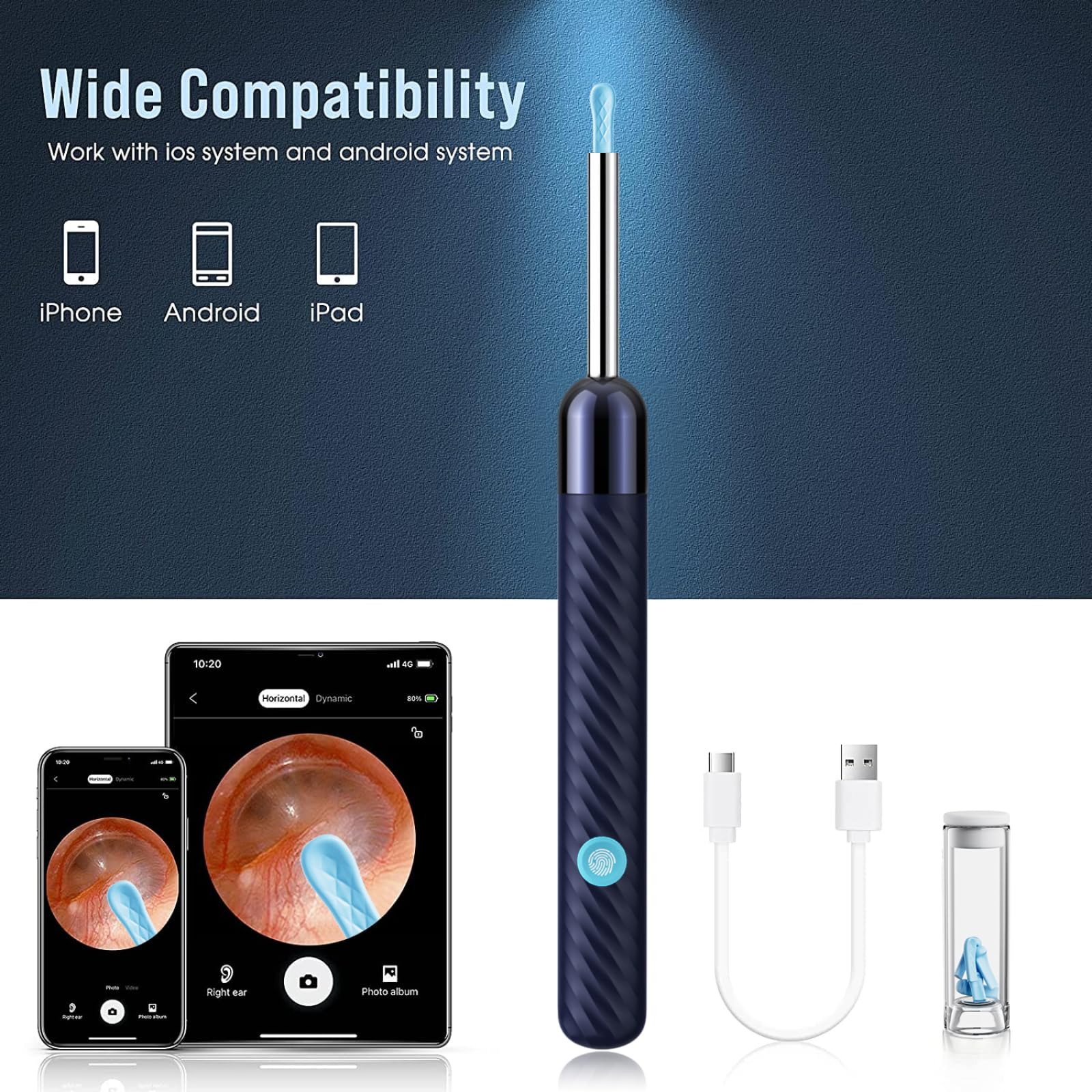 LEIPUT Ear Wax Removal - Earwax Remover Tool with 7 Pcs Ear Set - by LEIPUT - Angle View 4