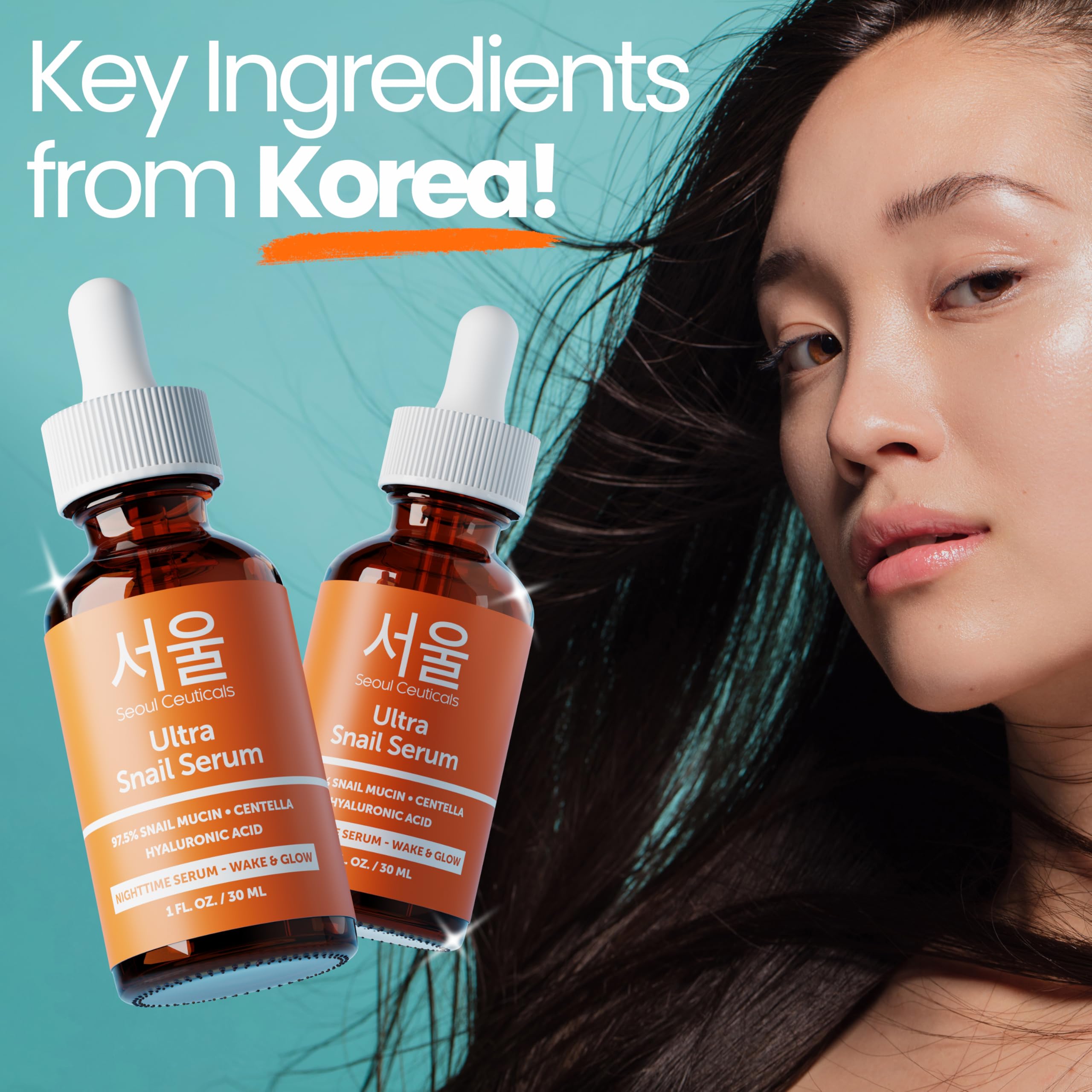 SeoulCeuticals 97.5% Snail Mucin Serum for Face K Beauty - SeoulCeuticals Official Product View 9