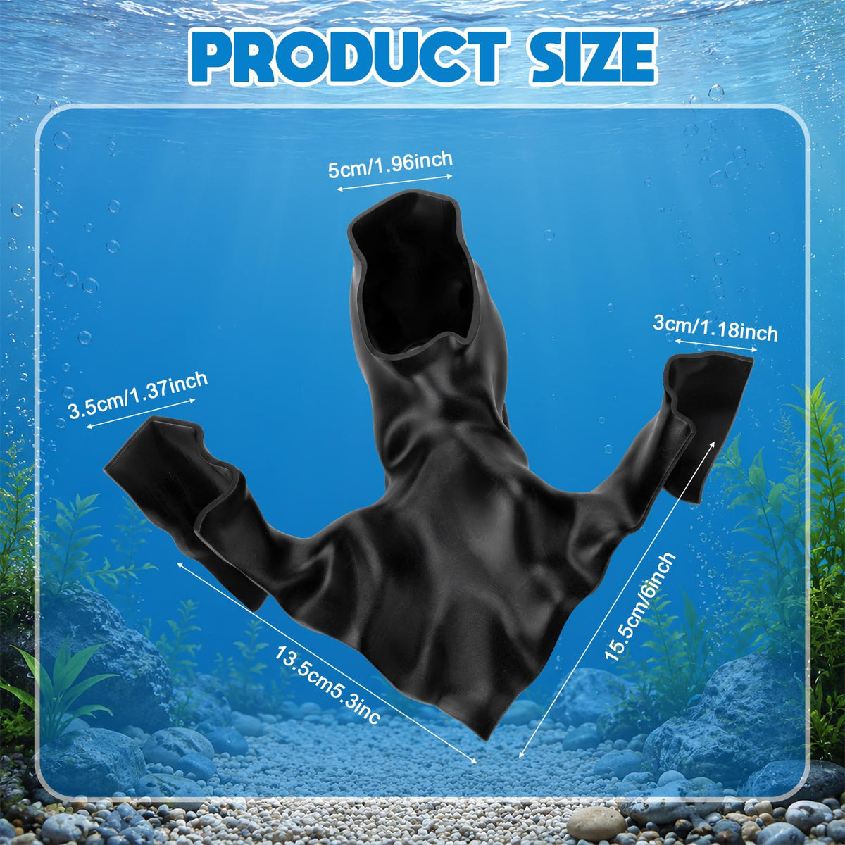SiliFine Aquarium Cave Hideout Fish Tank Tunnel 3D Printed - SiliFine Official Imagery - 3