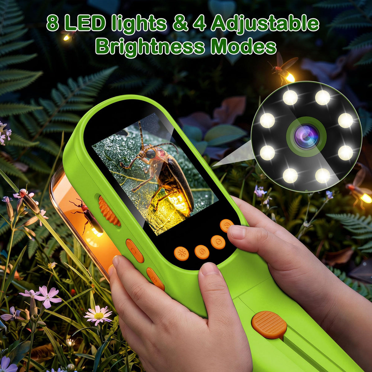 Bug Catcher for Kids with 500X Microscope 2 4 Screen STEM - CIMELR Official Imagery - 7