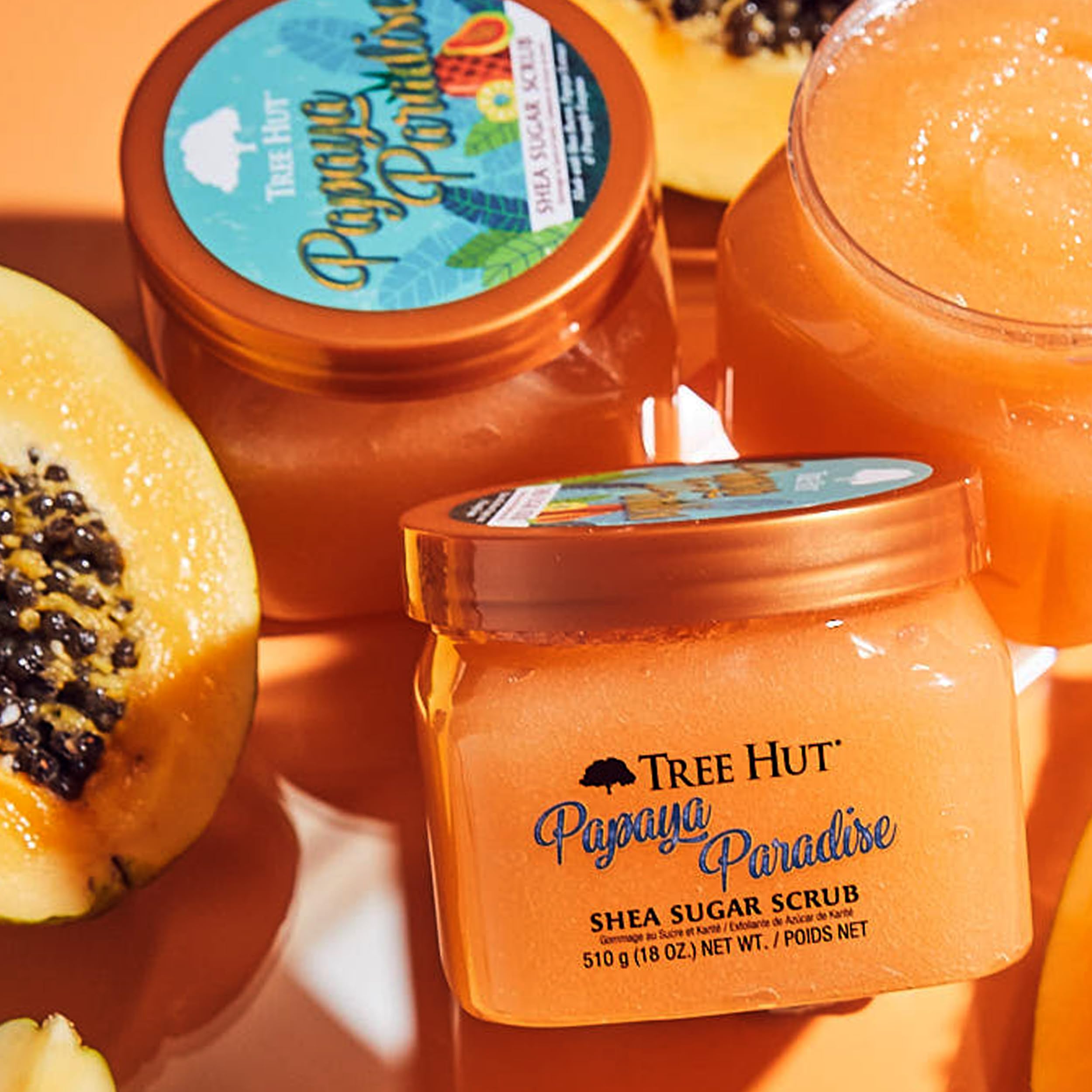 Tree Hut Shea Sugar Scrub, Papaya Paradise - Tree Hut Official Product View 5