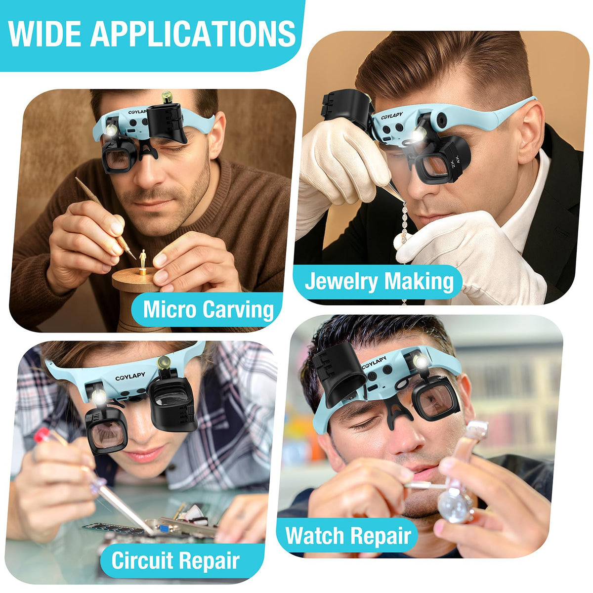 Magnifying Glasses for Close Work Watch Repair - COYLAPY Official Imagery - 8