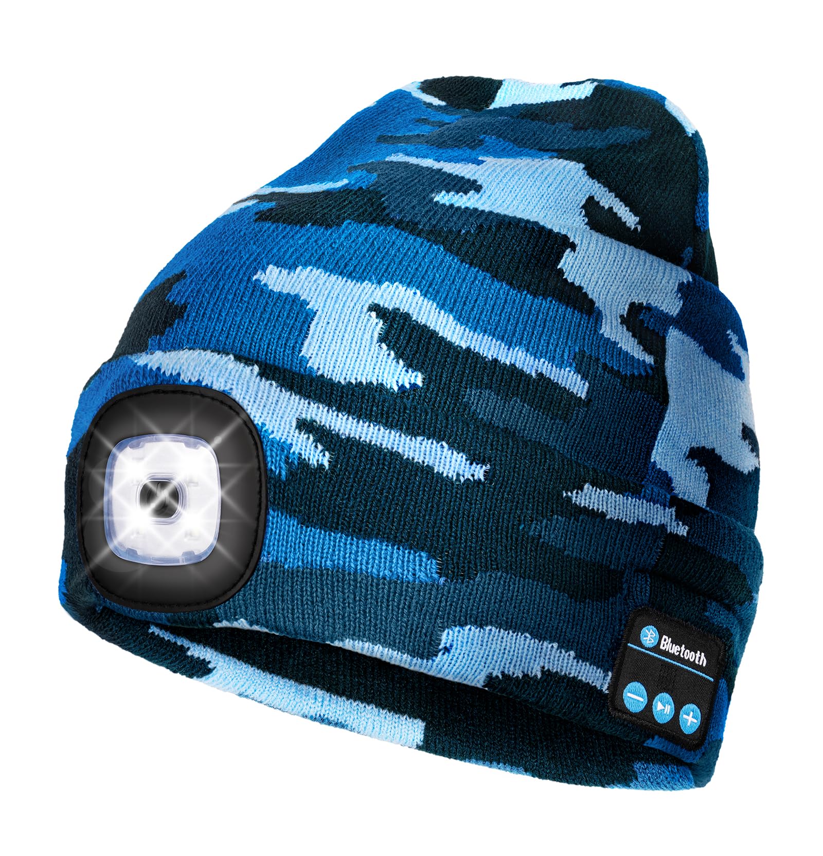 Wmcaps Bluetooth Beanie with LED Light, Winter Hat Gifts for Men - Wmcaps Official Product View 10
