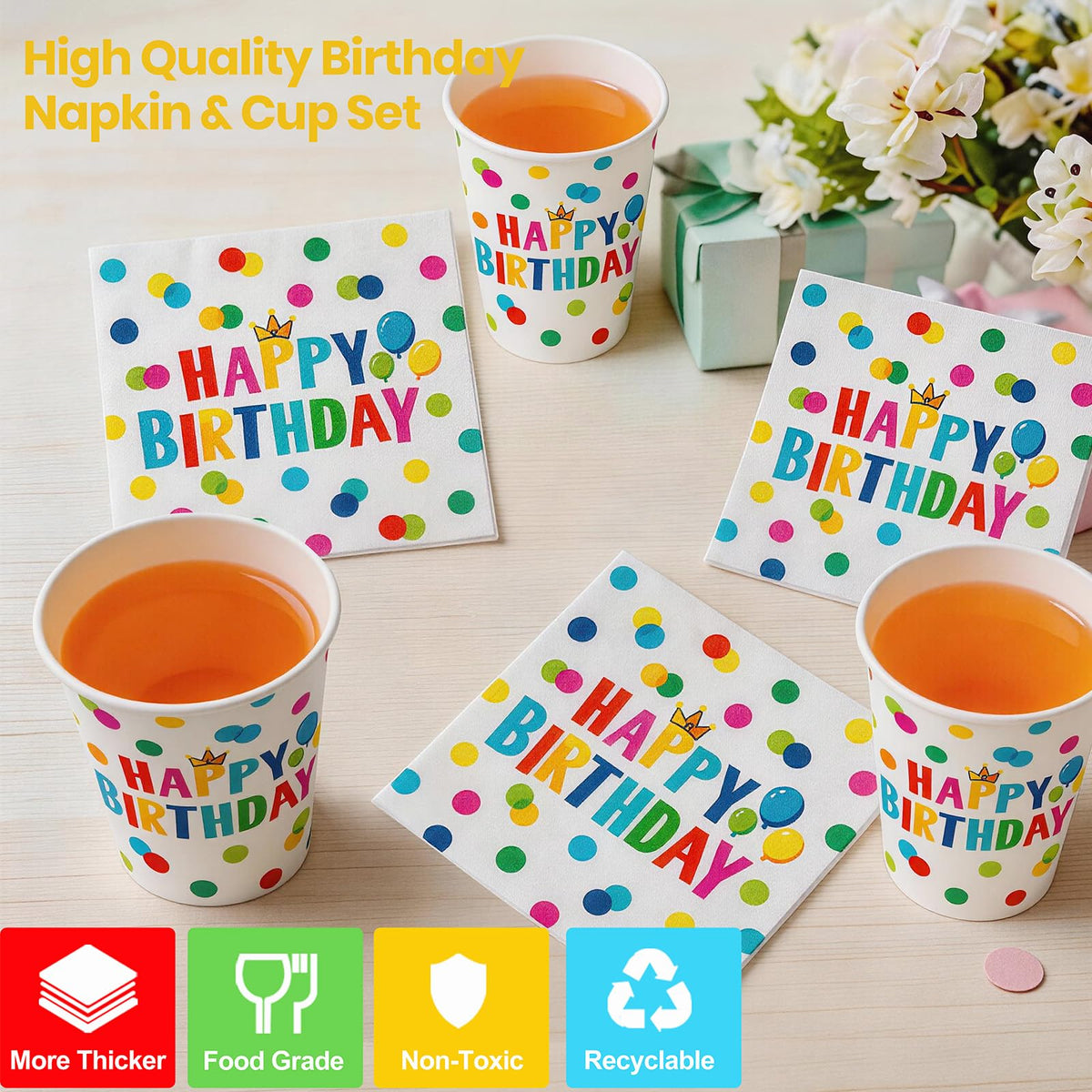 Happy Birthday Decorations 175Pcs Happy Birthday Party - B4b3e Official Imagery - 5