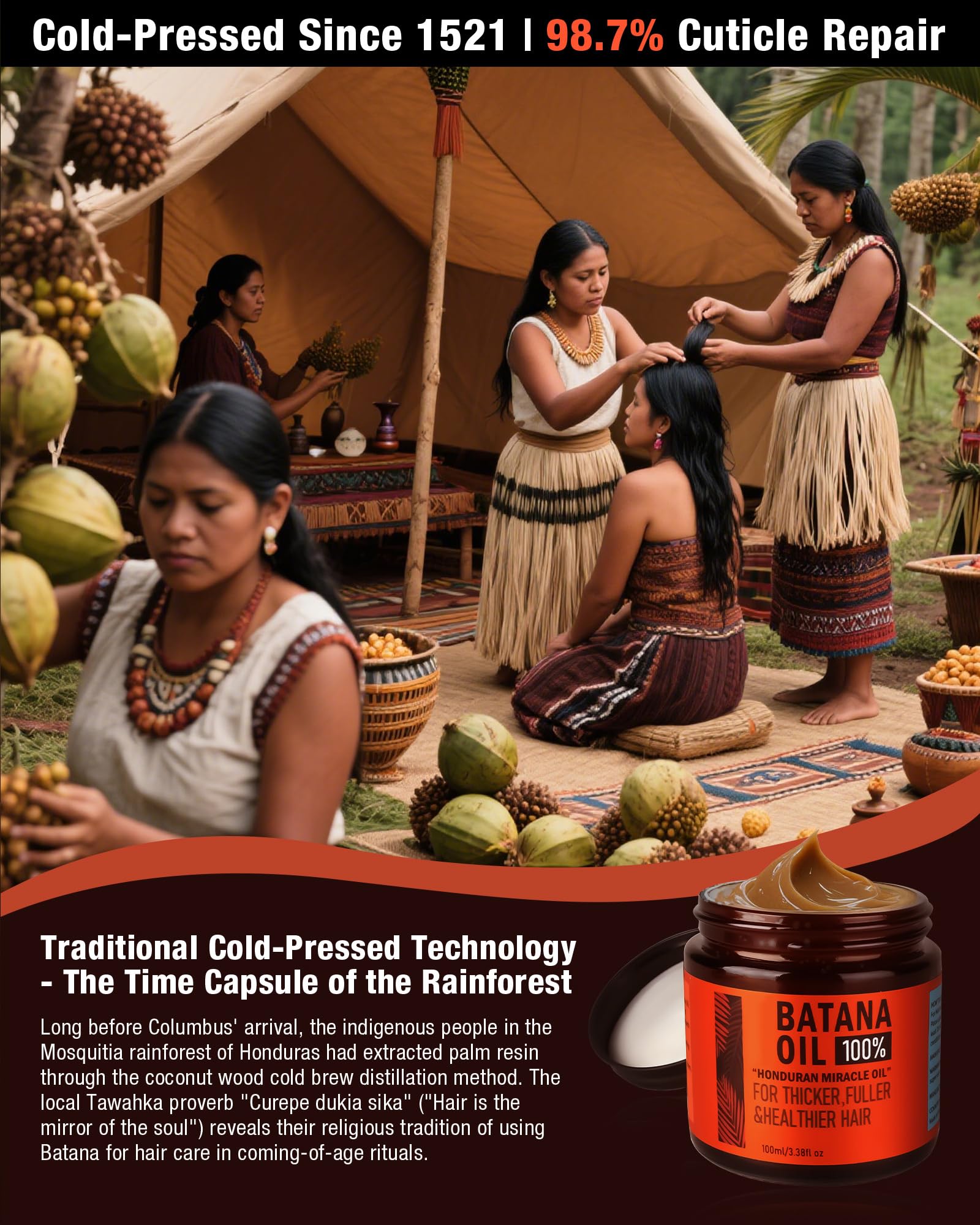 CKOWAJN Batana Oil for Hair Growth, 100% Raw & Organic Dr. Sebi Hair Growth Oil - CKOWAJN Official Product View 4