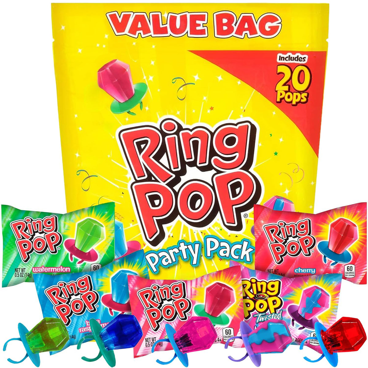 Ring Pop Halloween Candy Lollipops 50 Count Bulk Assorted - Ring Pop Official Imagery - 8